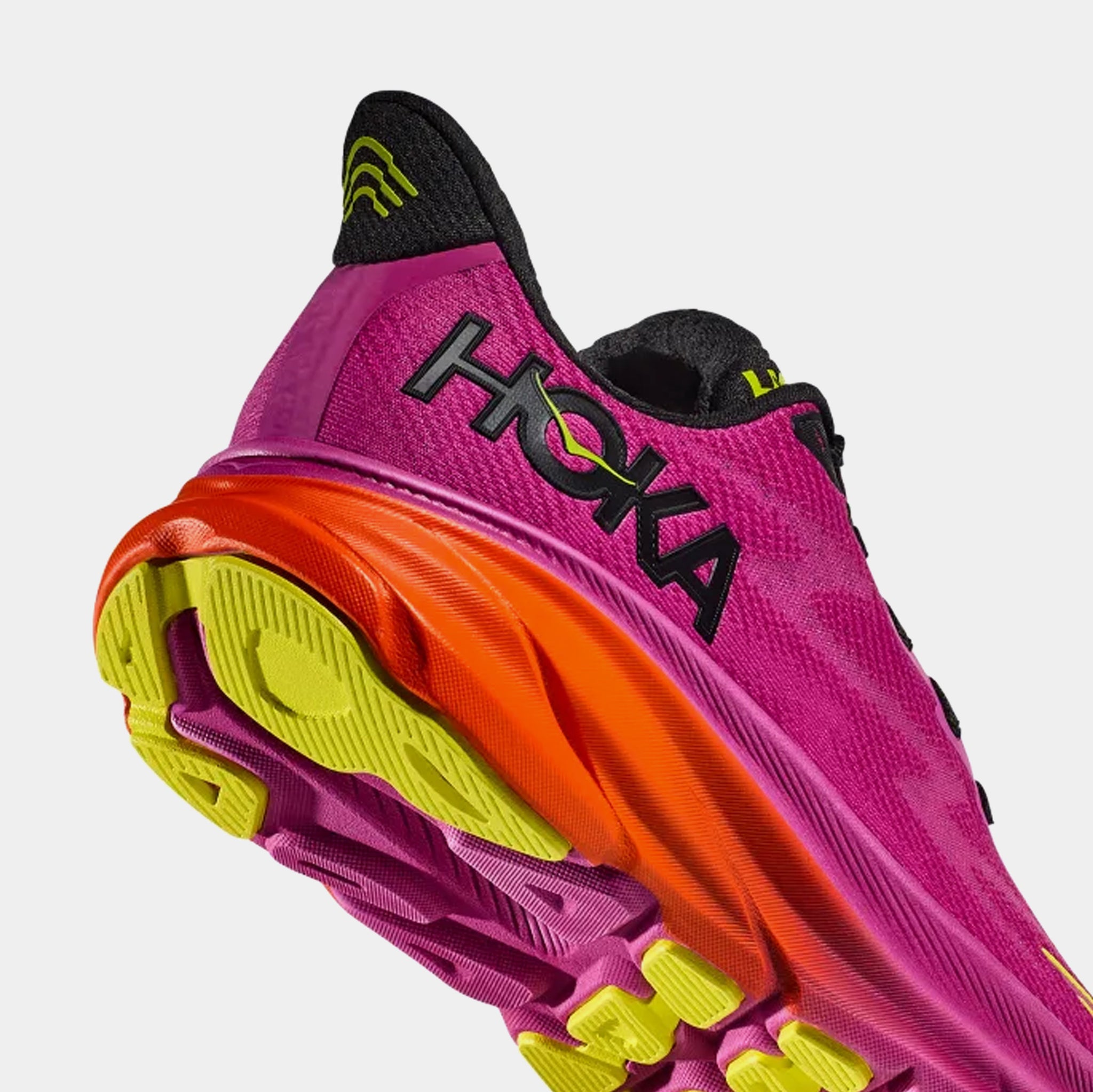 Hoka Clifton 9 Mens Running Shoes Fuchsia Black 1127895-FCK – Shoe