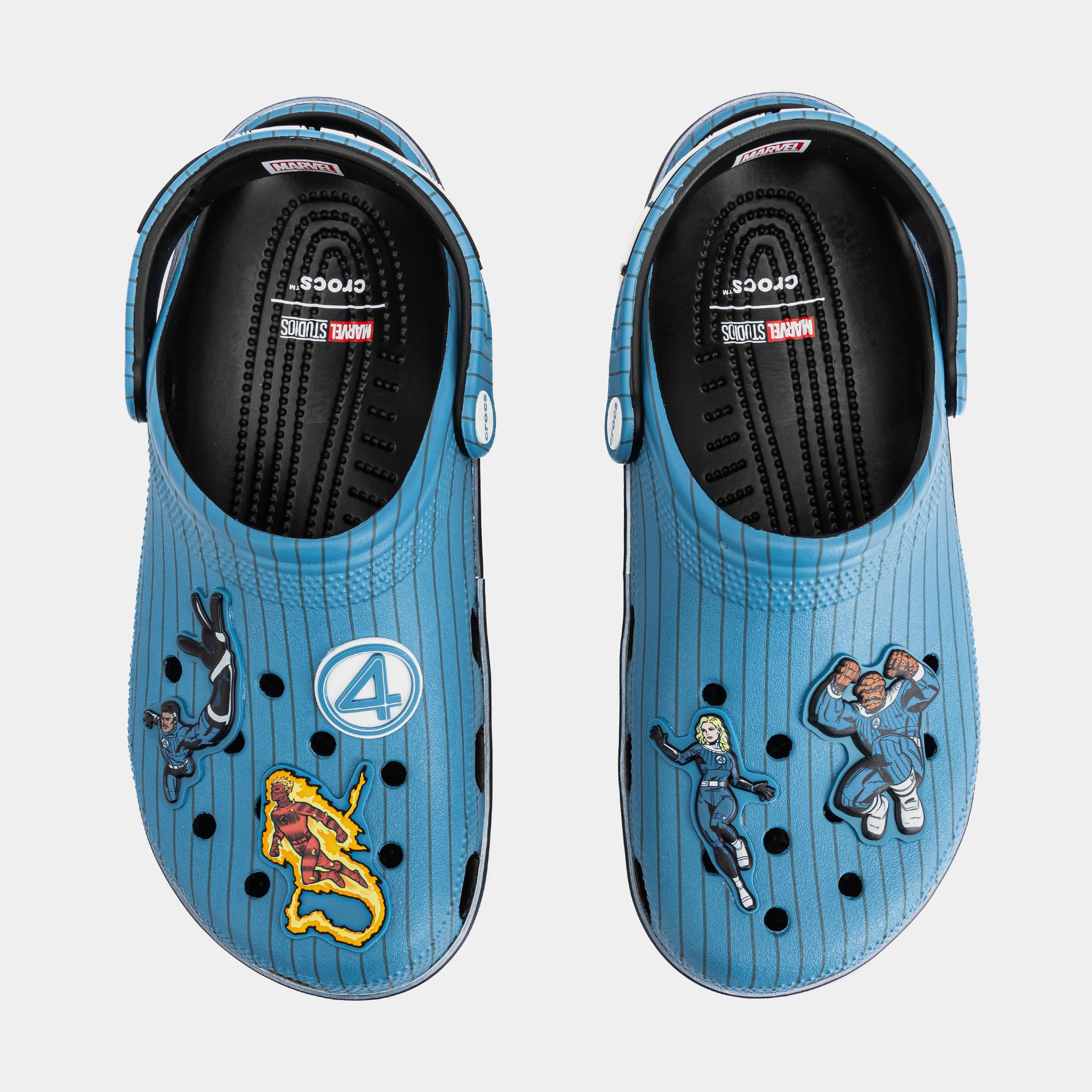 Crocs Fantastic 4 Classic Clog Mens Sandals Blue Black 