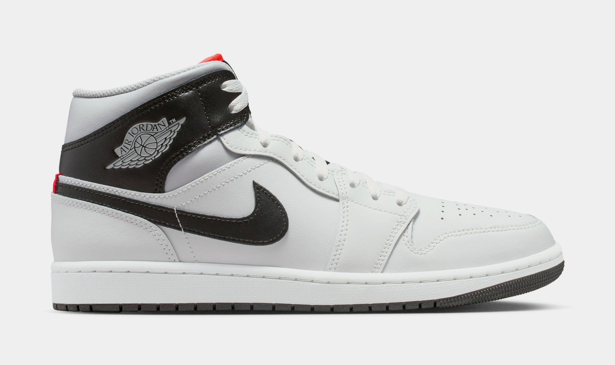 Jordan Air Jordan 1 Mid Mens Lifestyle Shoes Summit White Black