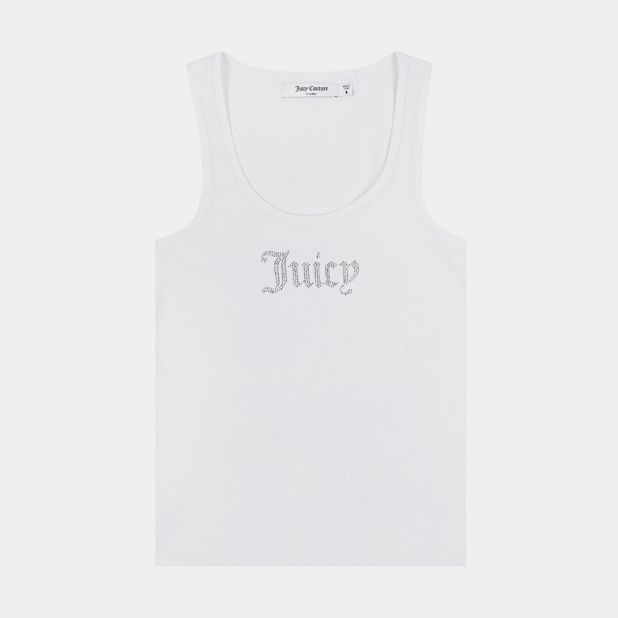 Juicy Couture Long Bling Top Womens Tank Top White 110022635Z0973