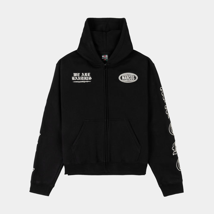Shoe Palace SP x E-40 Major Way Zip Up Mens Hoodie Black White