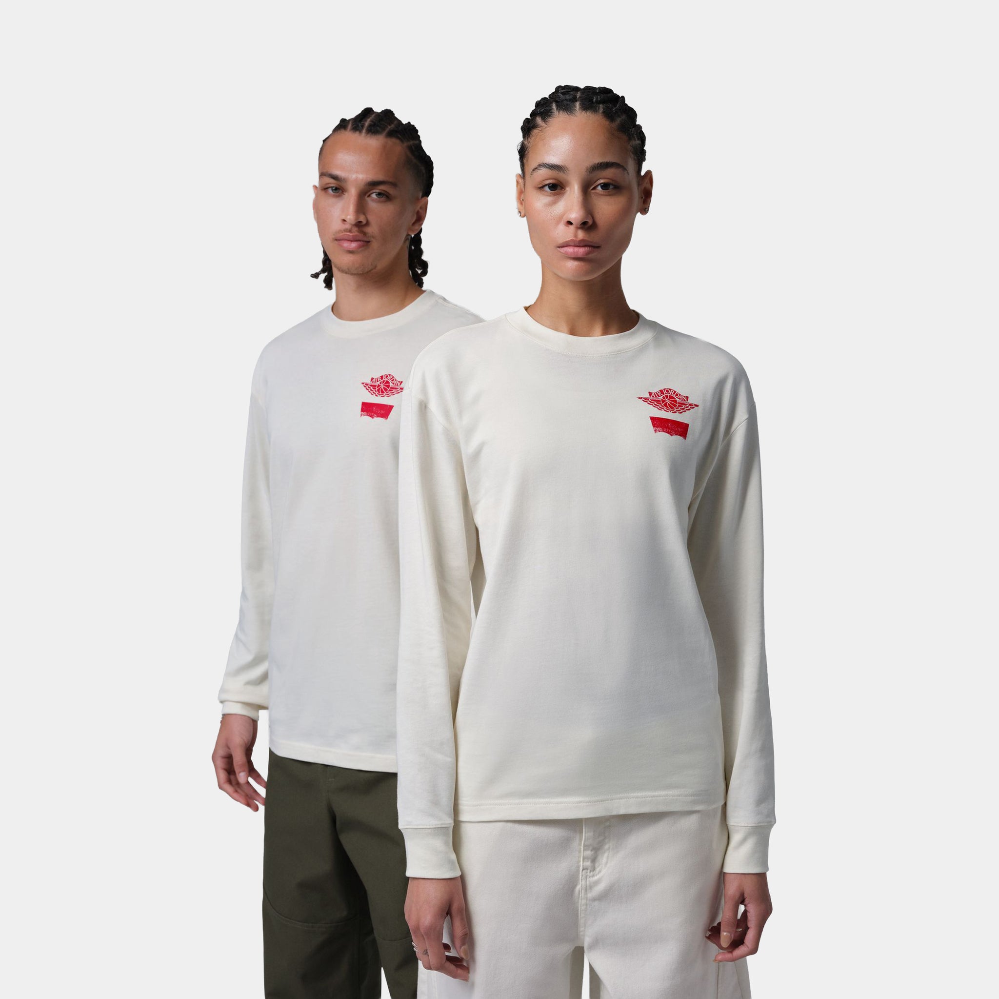 Jordan Air Jordan x Levi's Mens Long Sleeve Shirt Cream IM6730-110