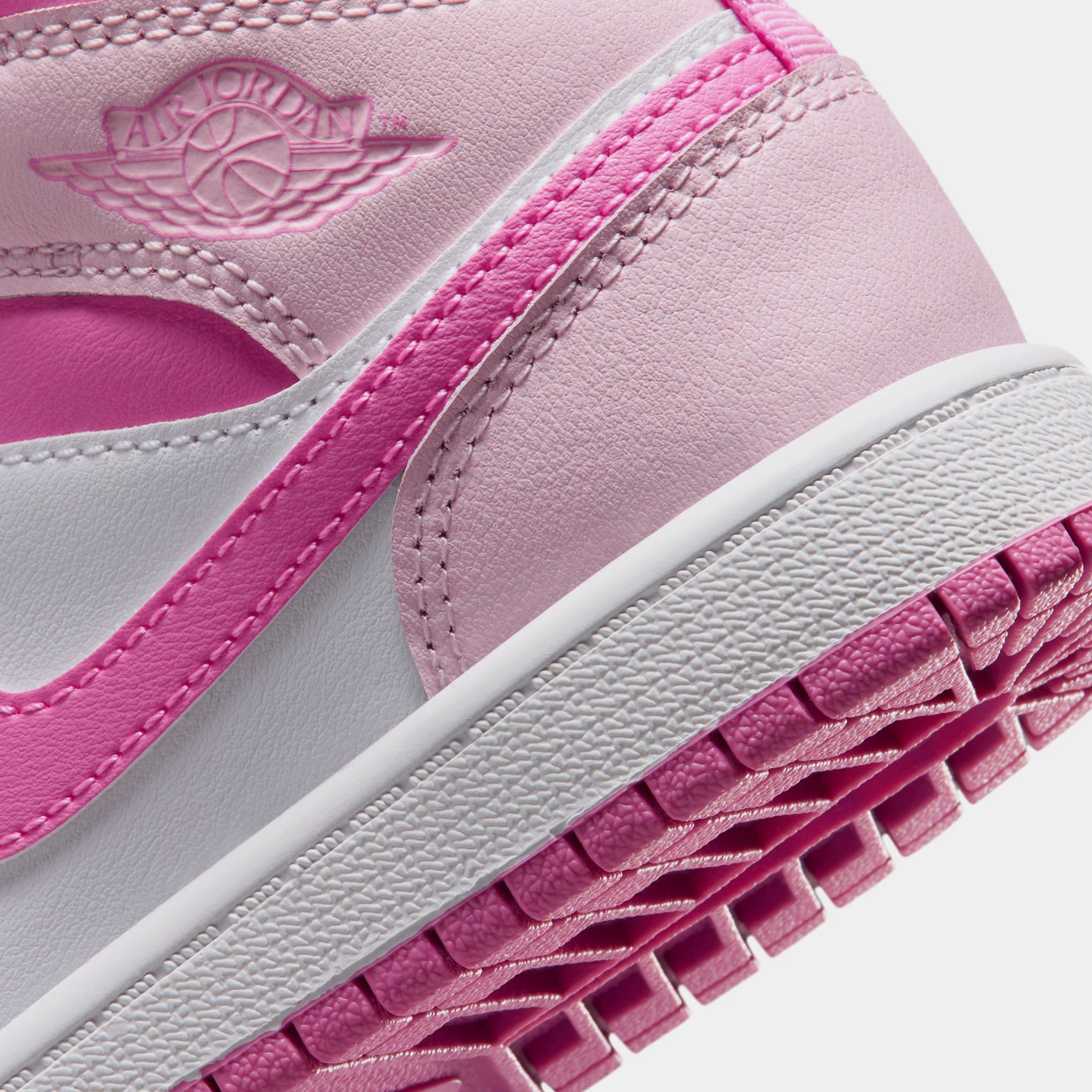 Jordan Air Jordan 1 Mid Preschool Shoes Pink Foam China Rose White