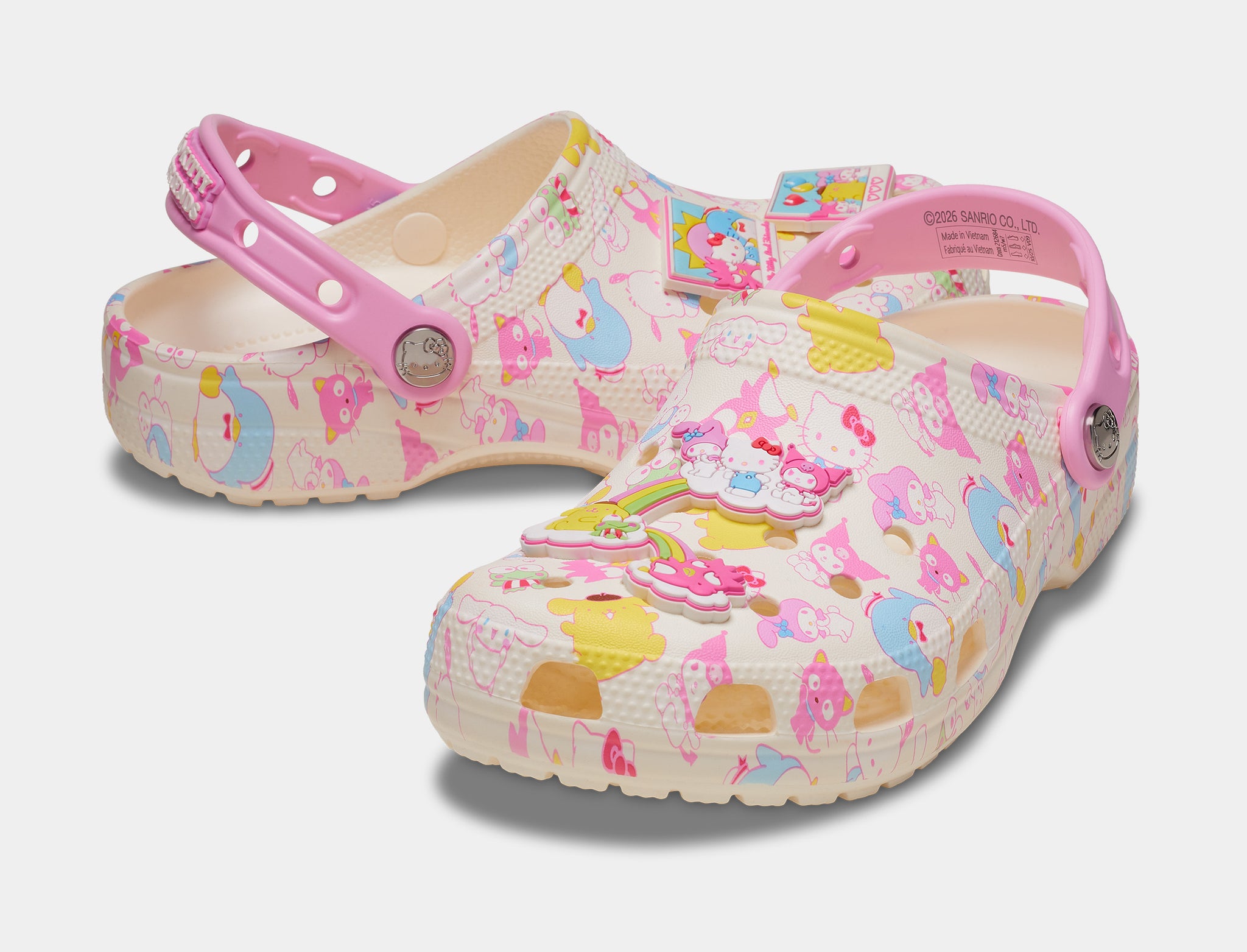 Hello Kitty And Friends Pastel Classic Clog Womens Sandals (Pink/Multicolor)