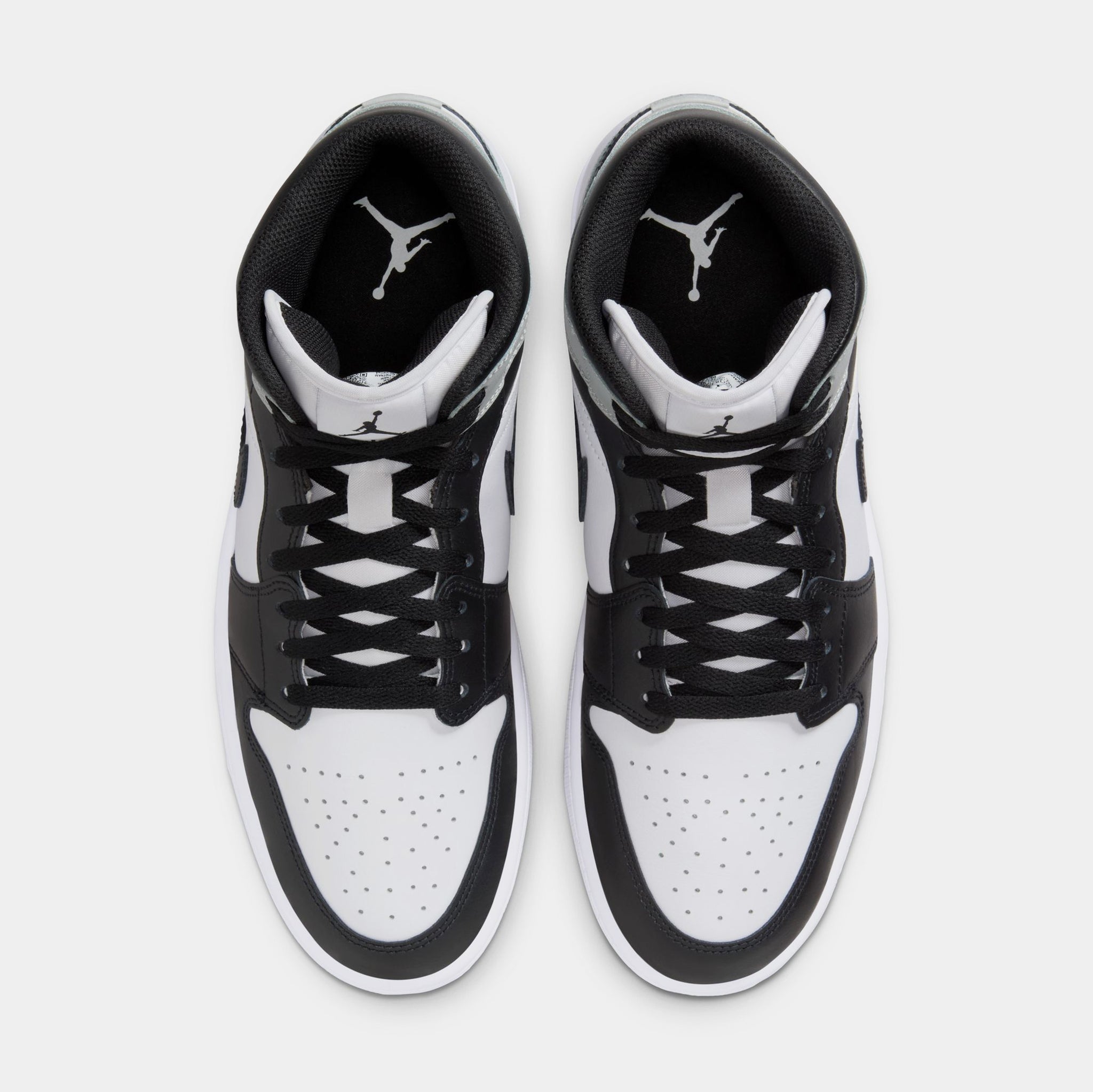 Jordan Air Jordan 1 Mid Mens Lifestyle Shoes White Light Smoke 