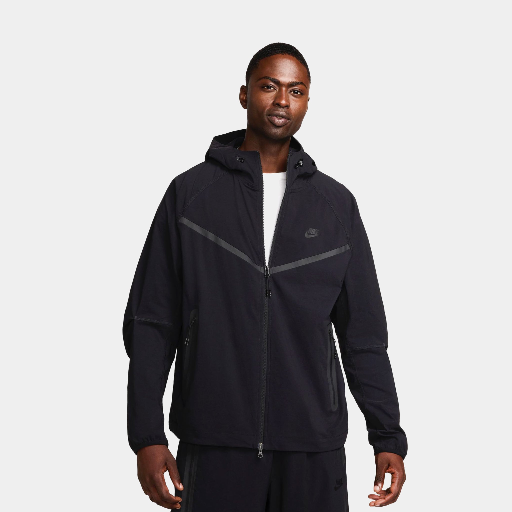 Nike NSW Tech Woven Full Zip Mens Jacket Black HM7151-010 – Shoe