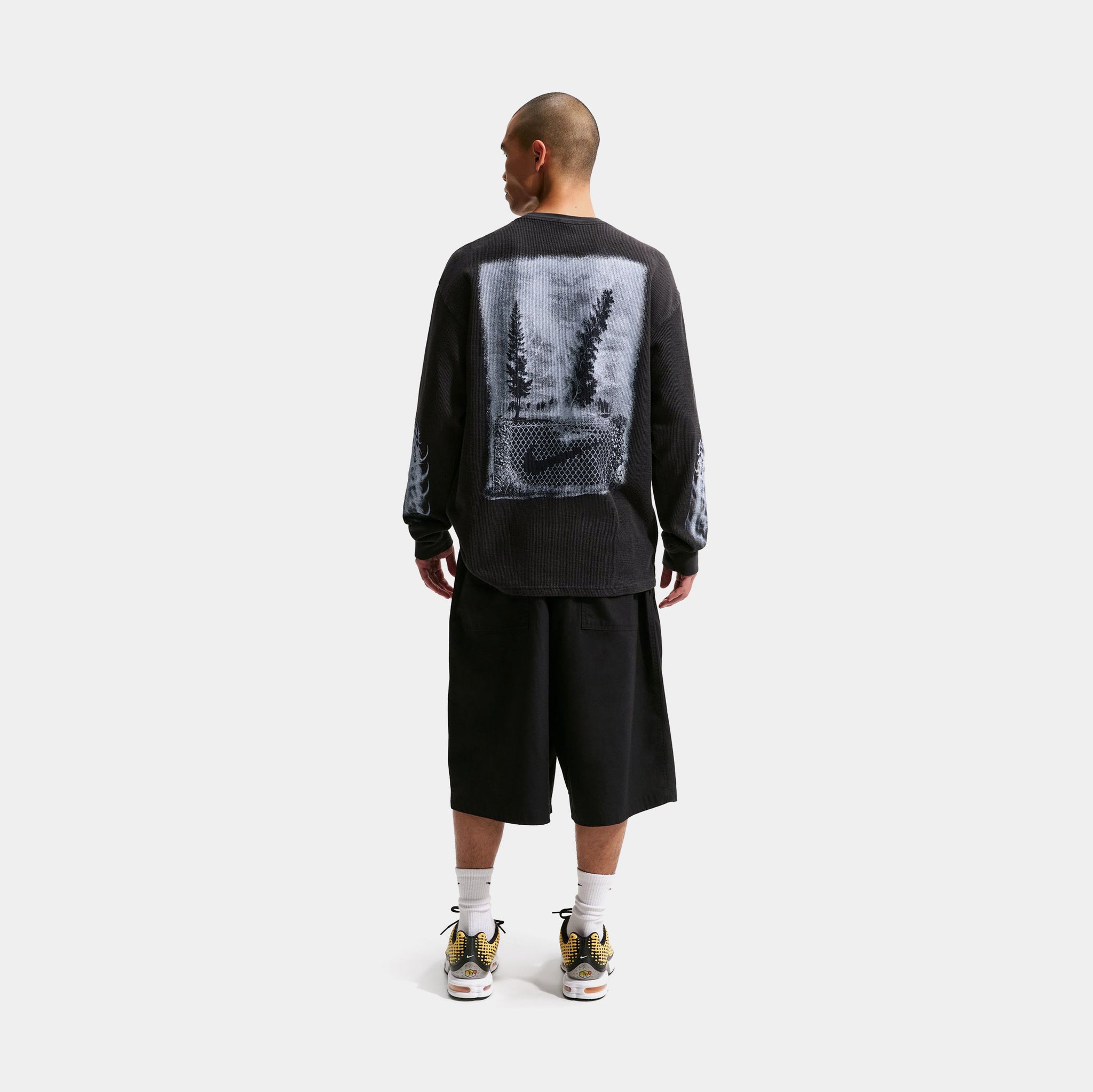 Nike Sportswear Thermal Top Mens Long Sleeve Shirt Off Noir IQ1016