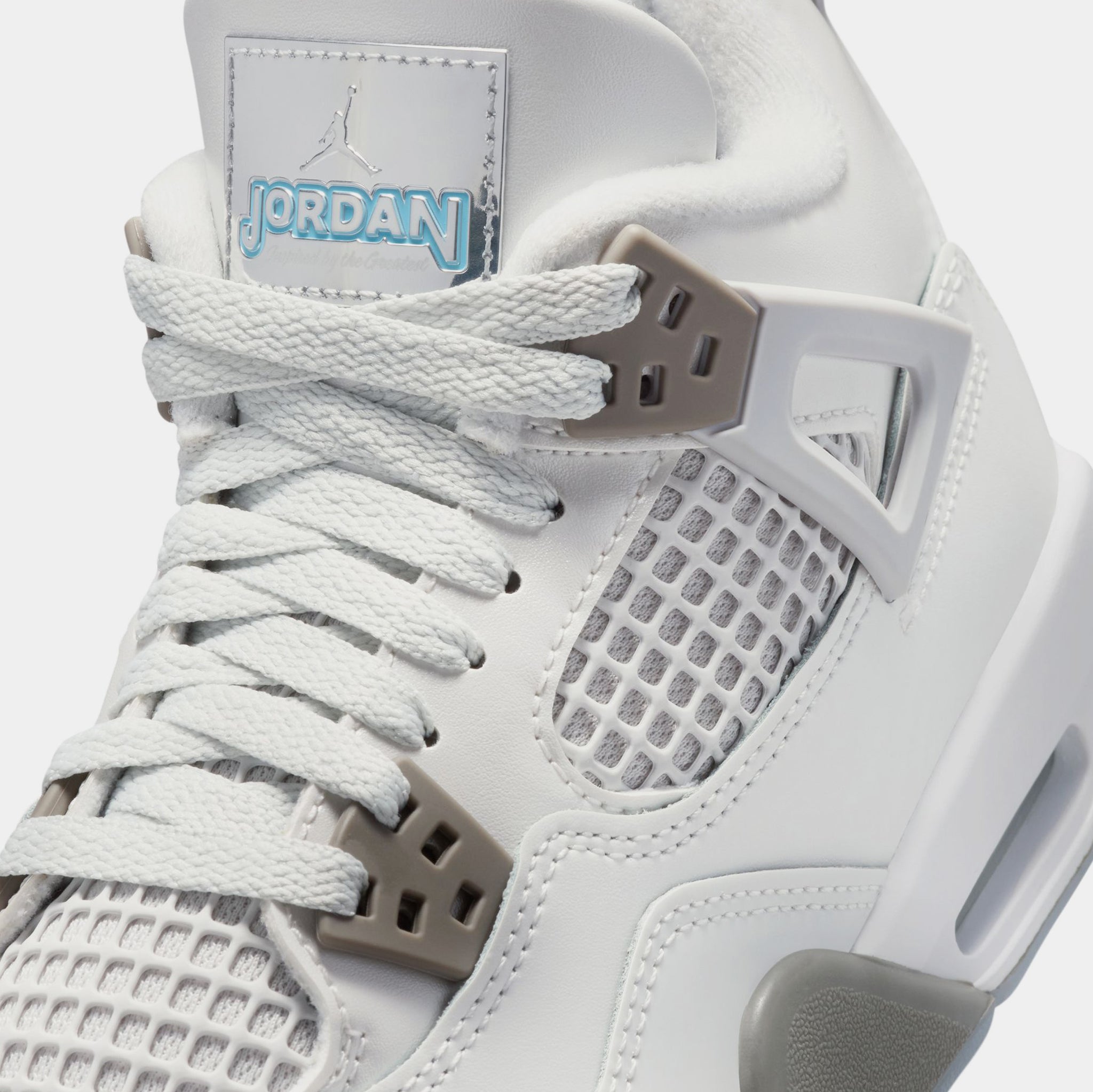 014 Area Code Jordan Air Jordan 4 Retro Blue Chill Grade School Lifestyle Shoes ...
