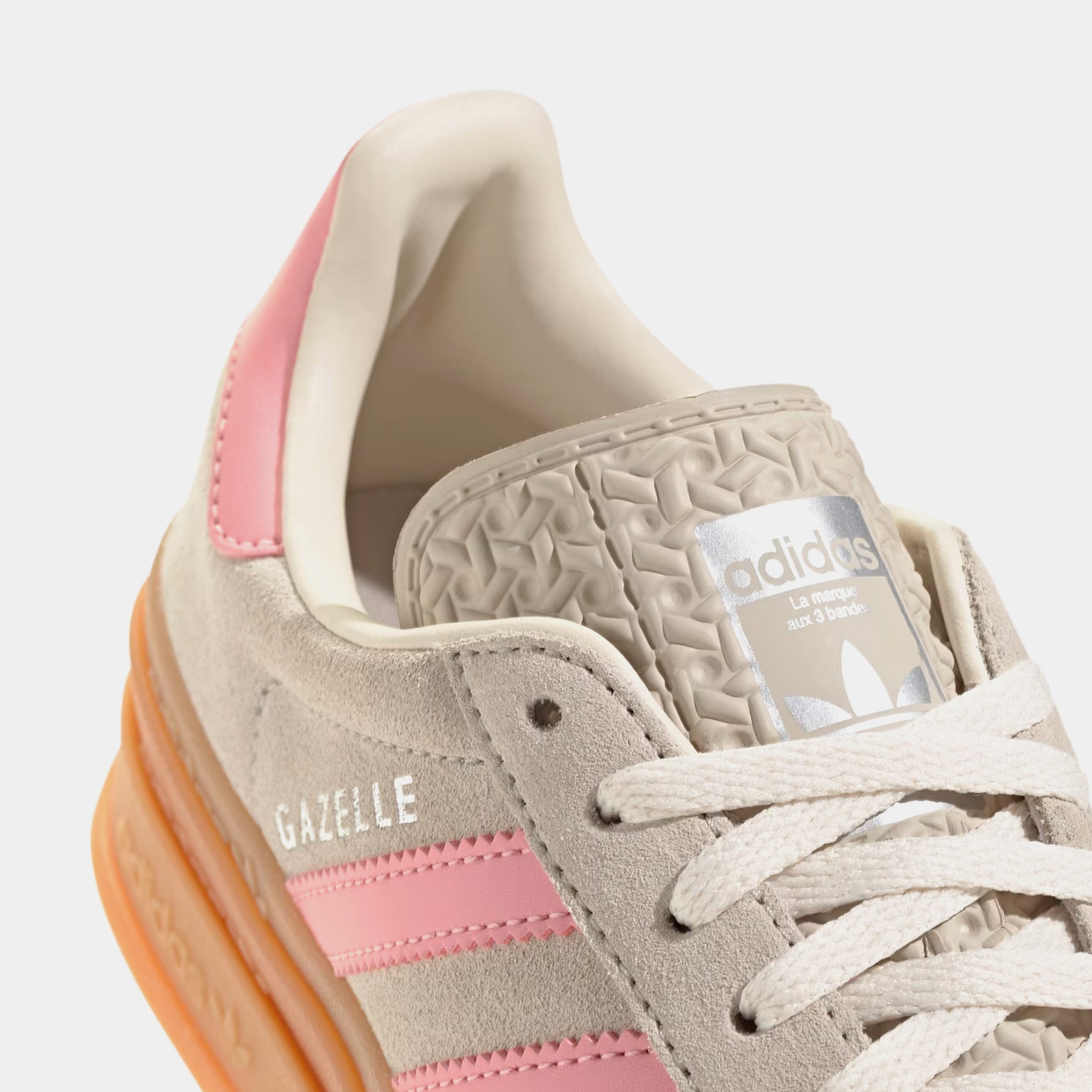 adidas Originals Gazelle Bold Grade School Girls' Wonder Alumina/Semi Pink Spark/cream White Shoes, Size: 5.5 adidas Originals Gazelle Bold Grade School Girls' Wonder Alumina/Semi Pink Spark/cream White Shoes, Size: 5.5