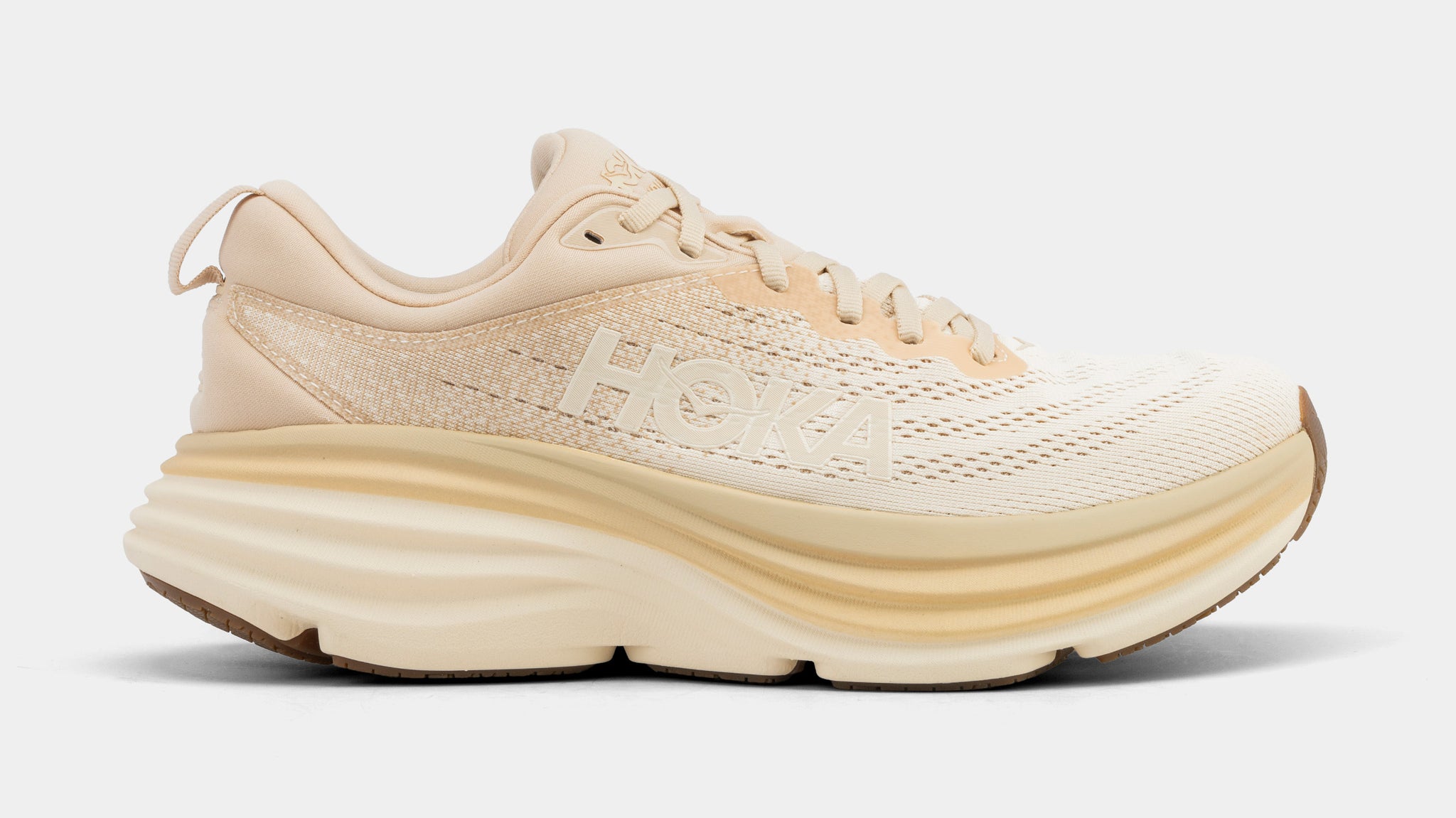 Hoka Bondi Mens Running Shoes Shifting Sand Vanilla Final Sale