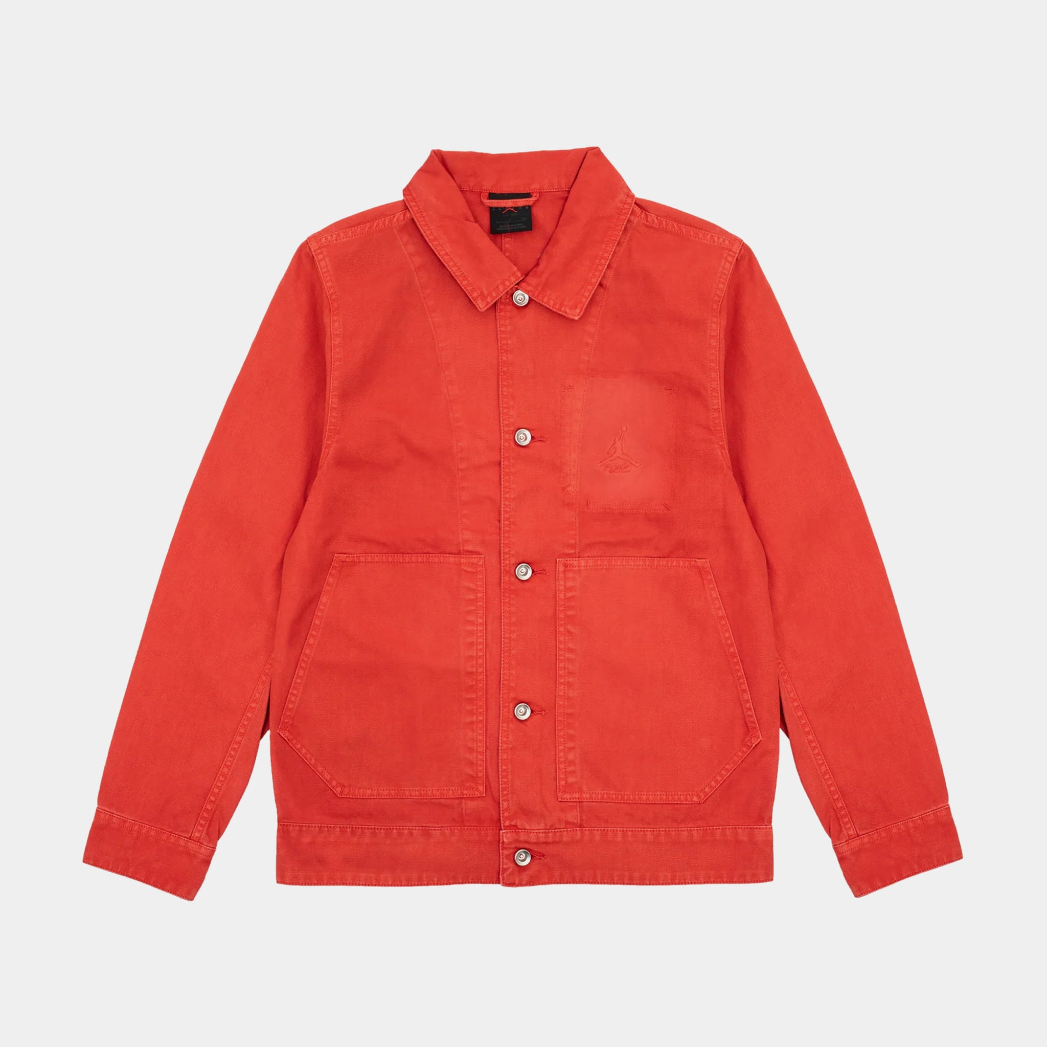 Jordan Essentials Chicago Denim Mens Jacket Red FN4527-604 – Shoe
