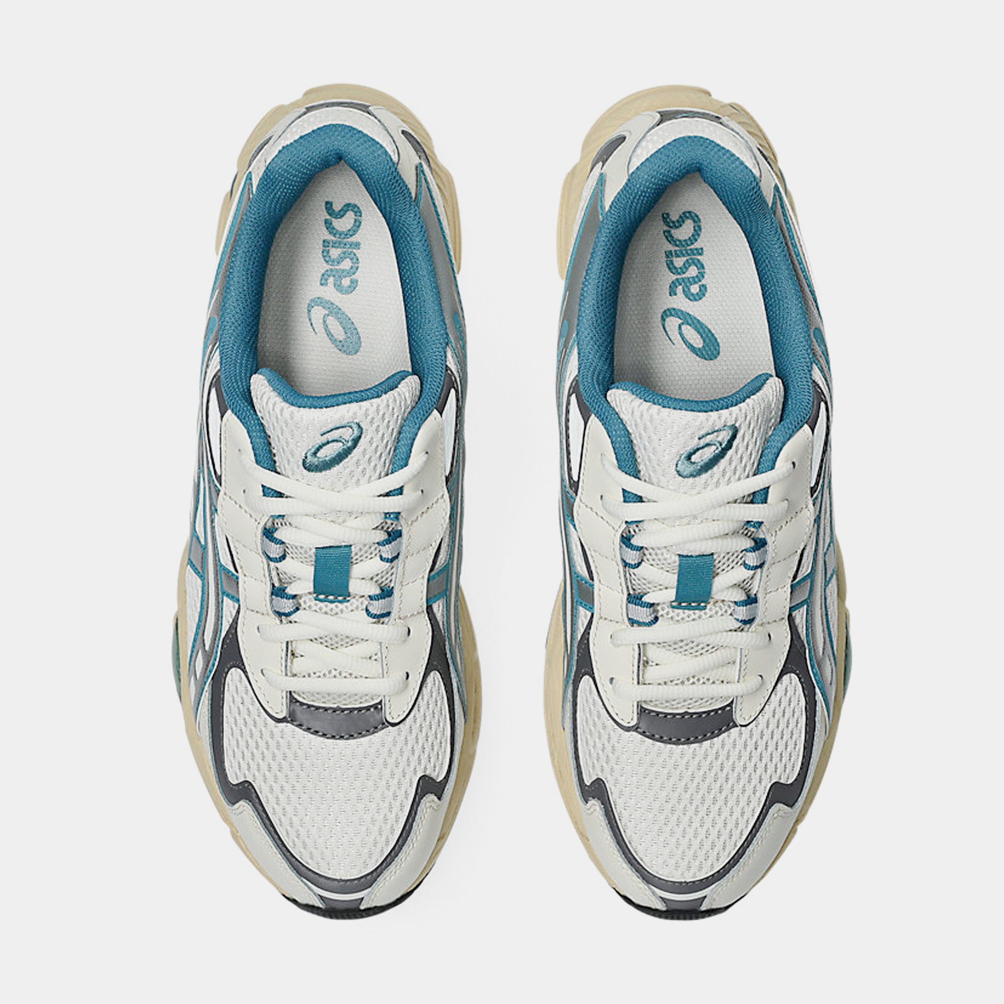 ASICS Gel-NYC 2055 Mens Running Shoes Cream Blue Teal 1203A542-106