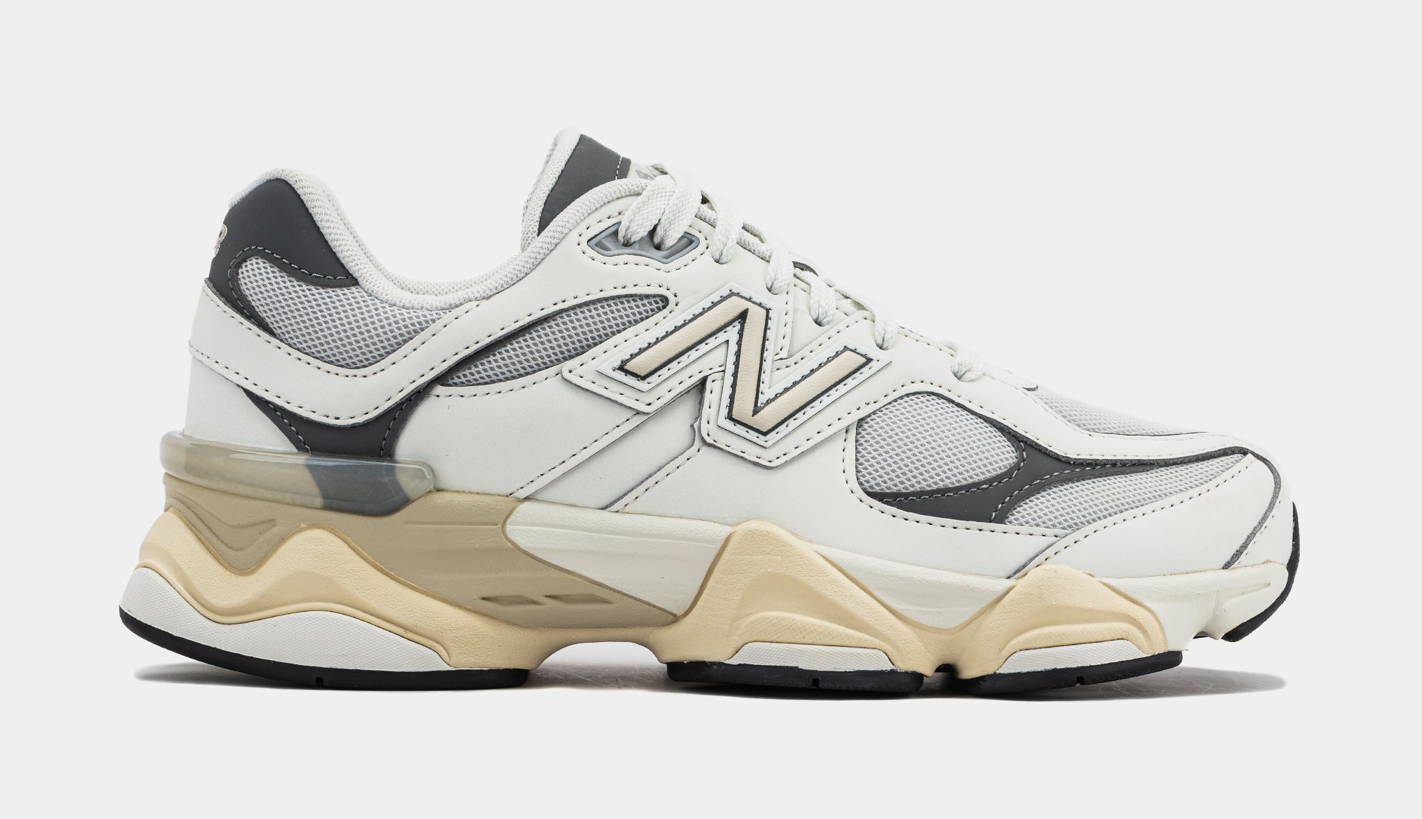 New Balance 9060 Grade School Running Shoes Sea Salt Castle Rock