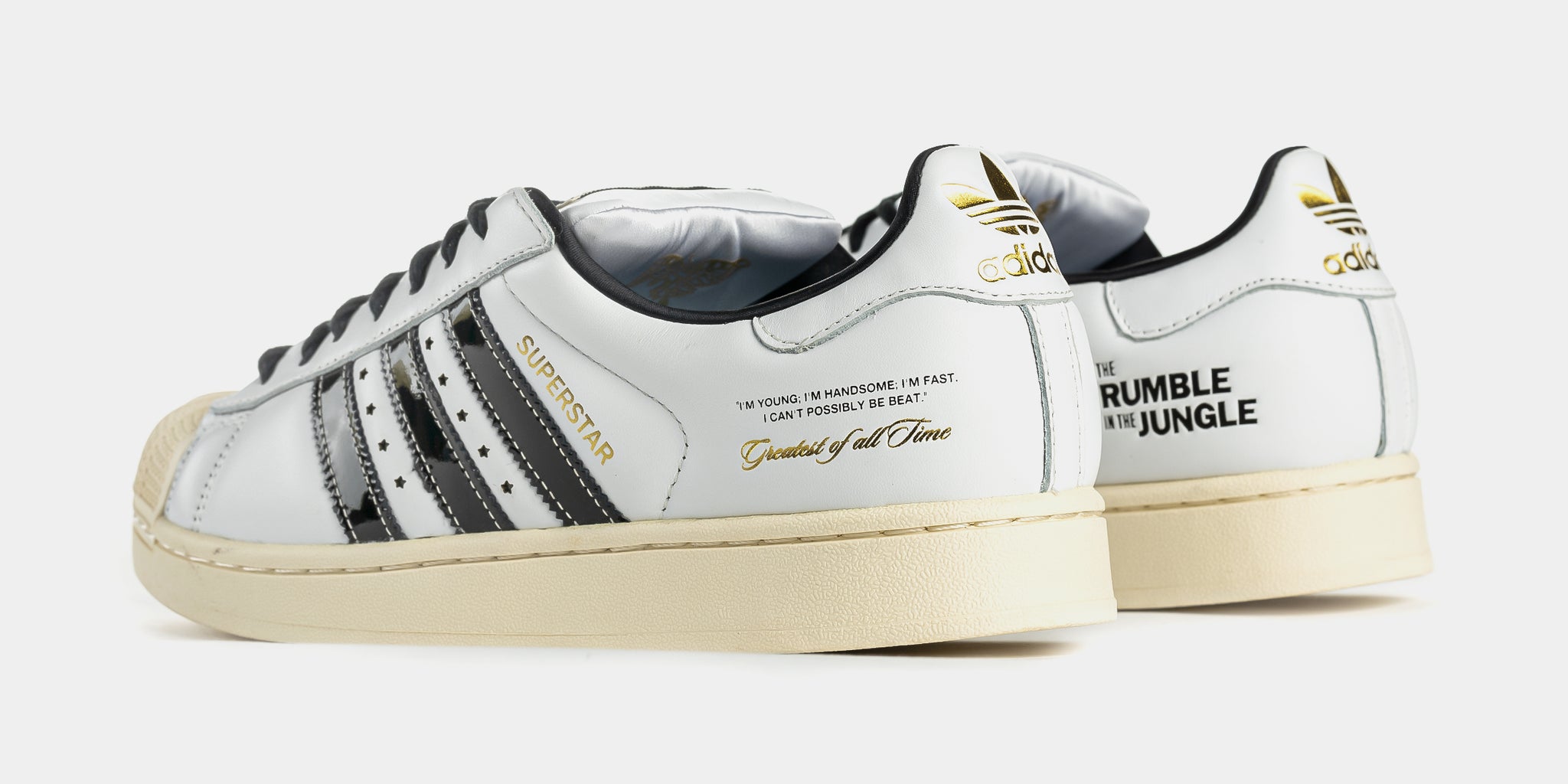 adidas Superstar II x Muhammad Ali Mens Lifestyle Shoes (Footwear White/Core Black/Gold Mat)