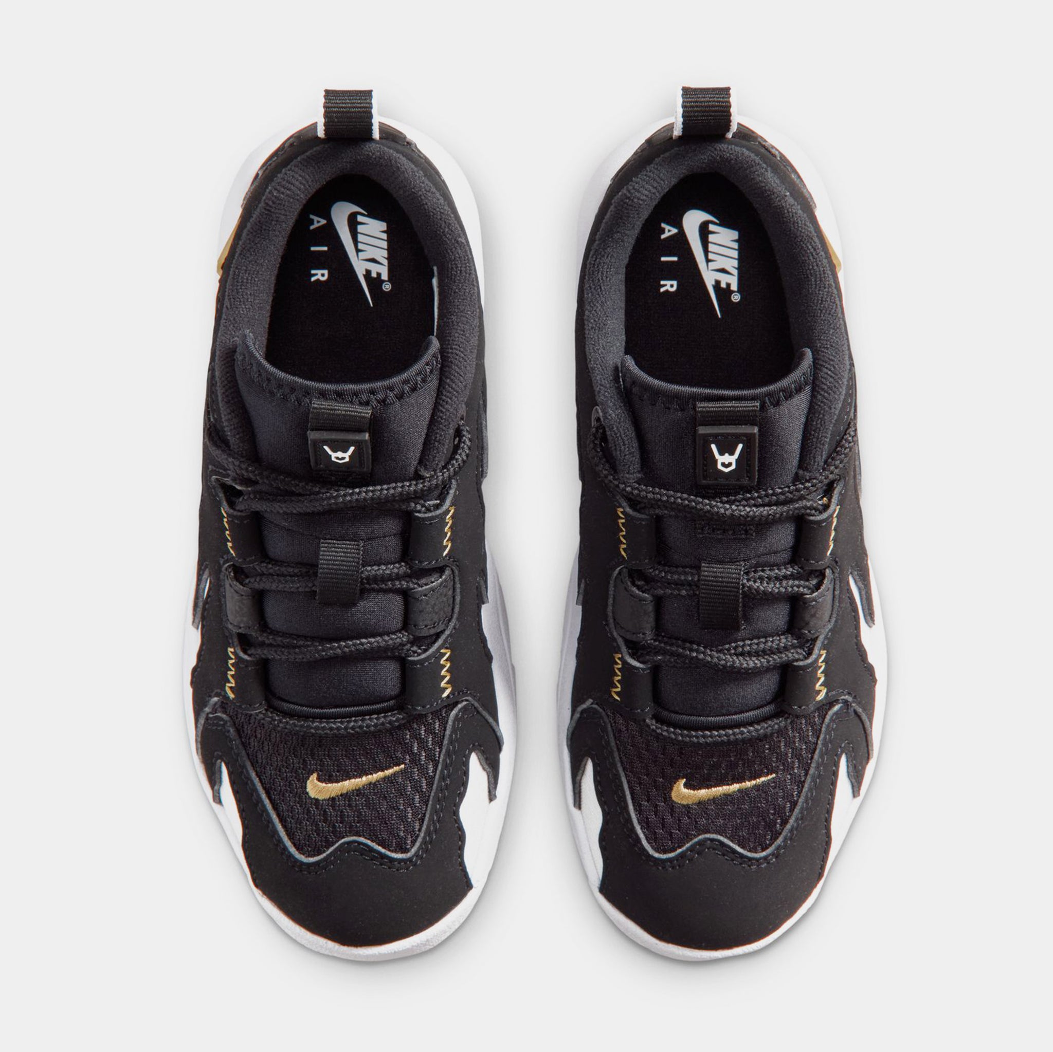 Nike Air DT Max 96 Low Preschool Basketball Shoes Black Metallic 