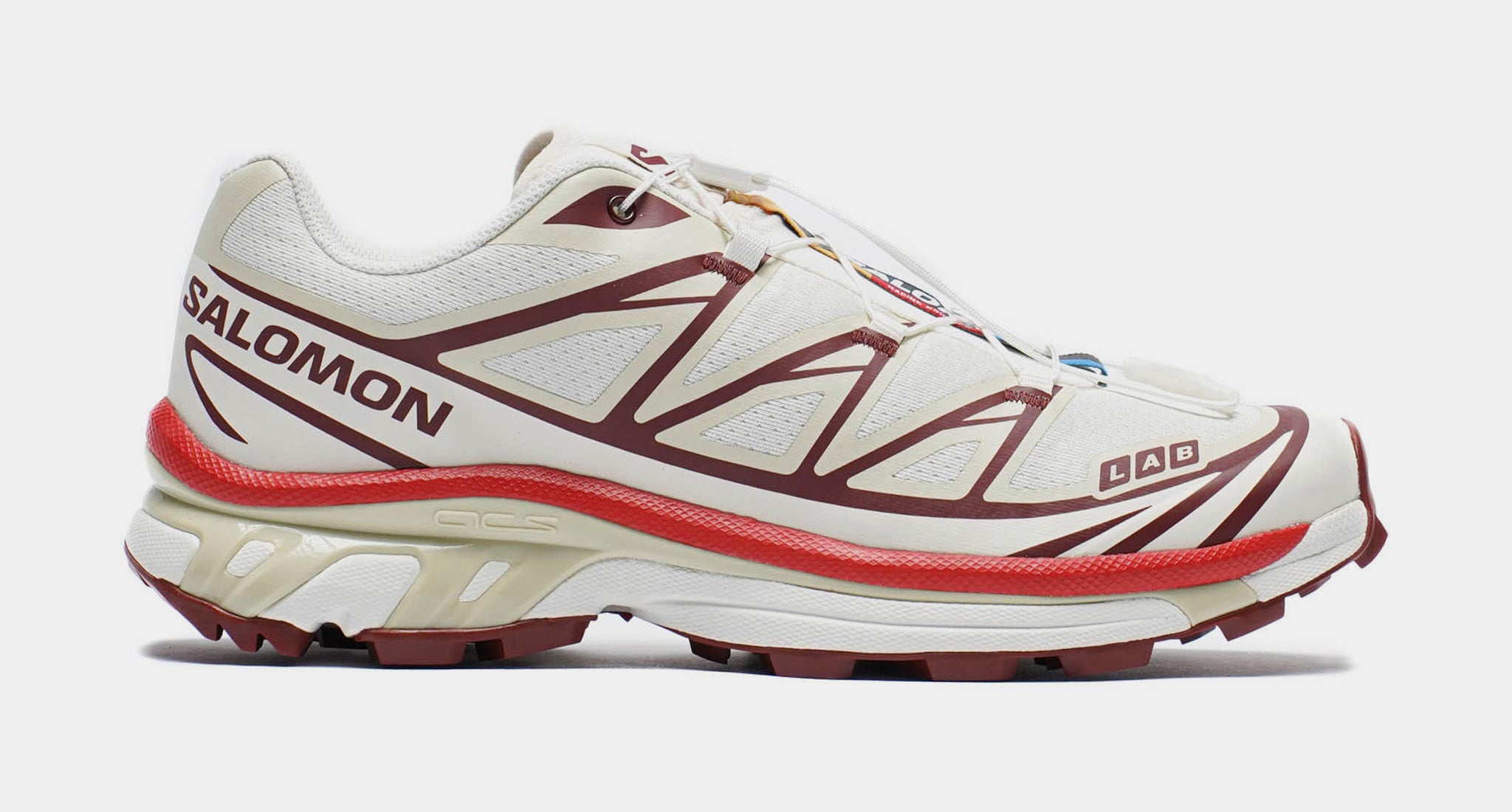 Salomon XT-6 Mens Running Shoes Vanilla Ice Green Haze Fired Brick 