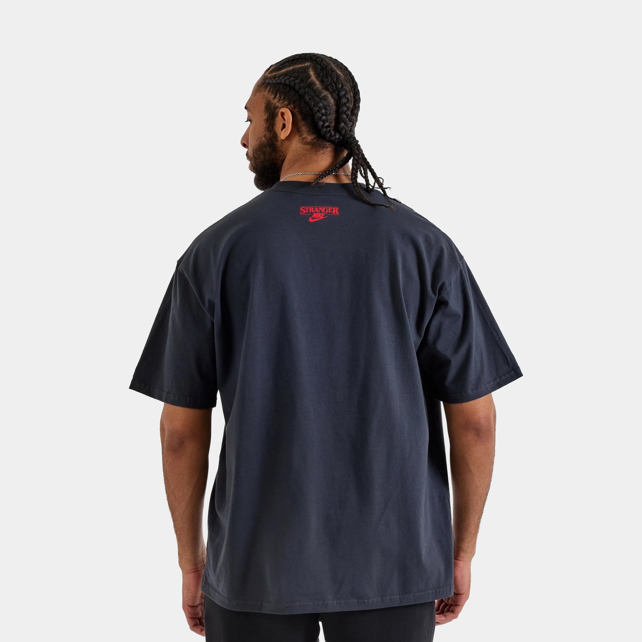 Nike Stranger Things Max90 Mens Short Sleeve Shirt Off Noir