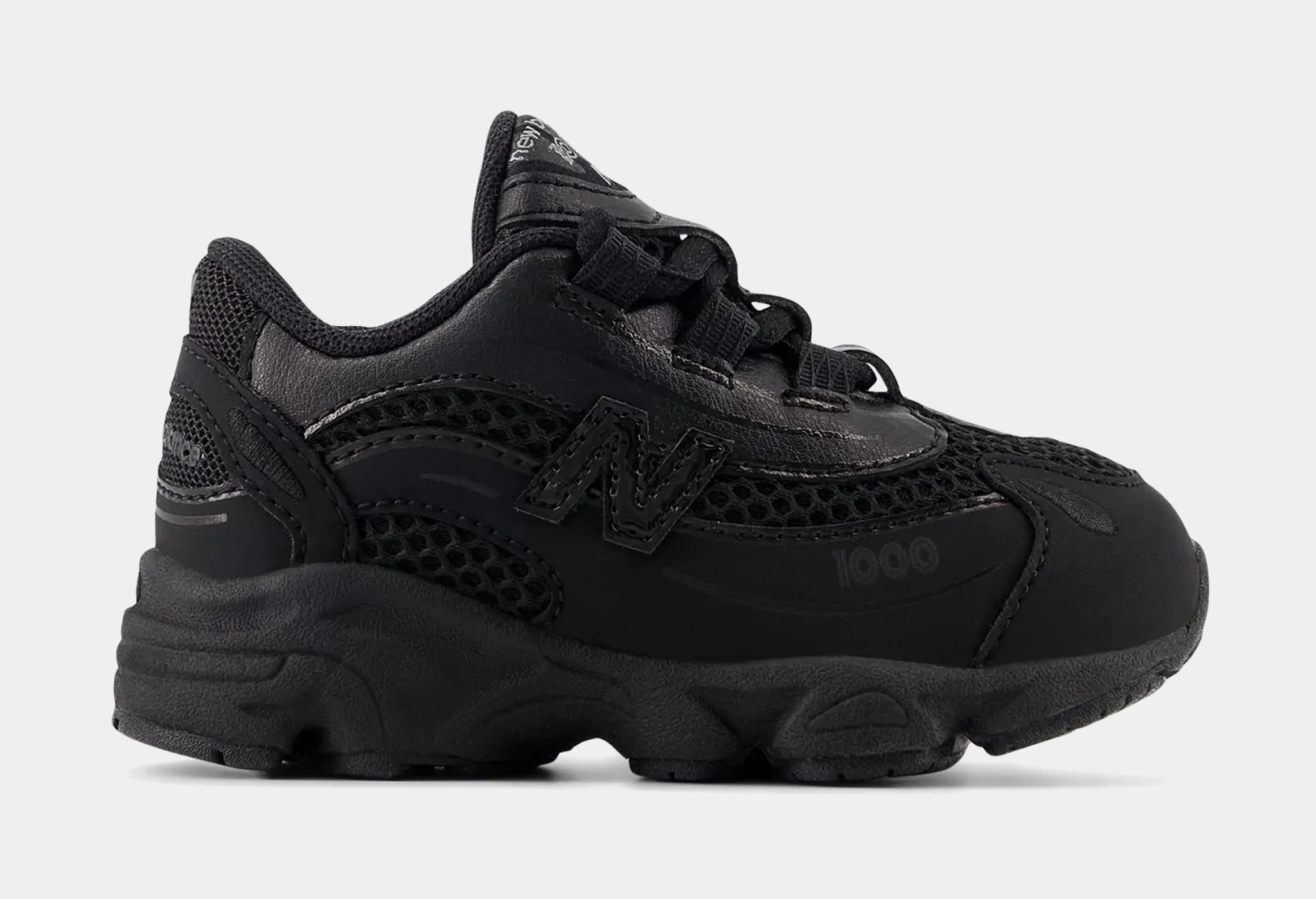 New Balance 1000 Bungee Lace Infant Toddler Lifestyle Shoes Black
