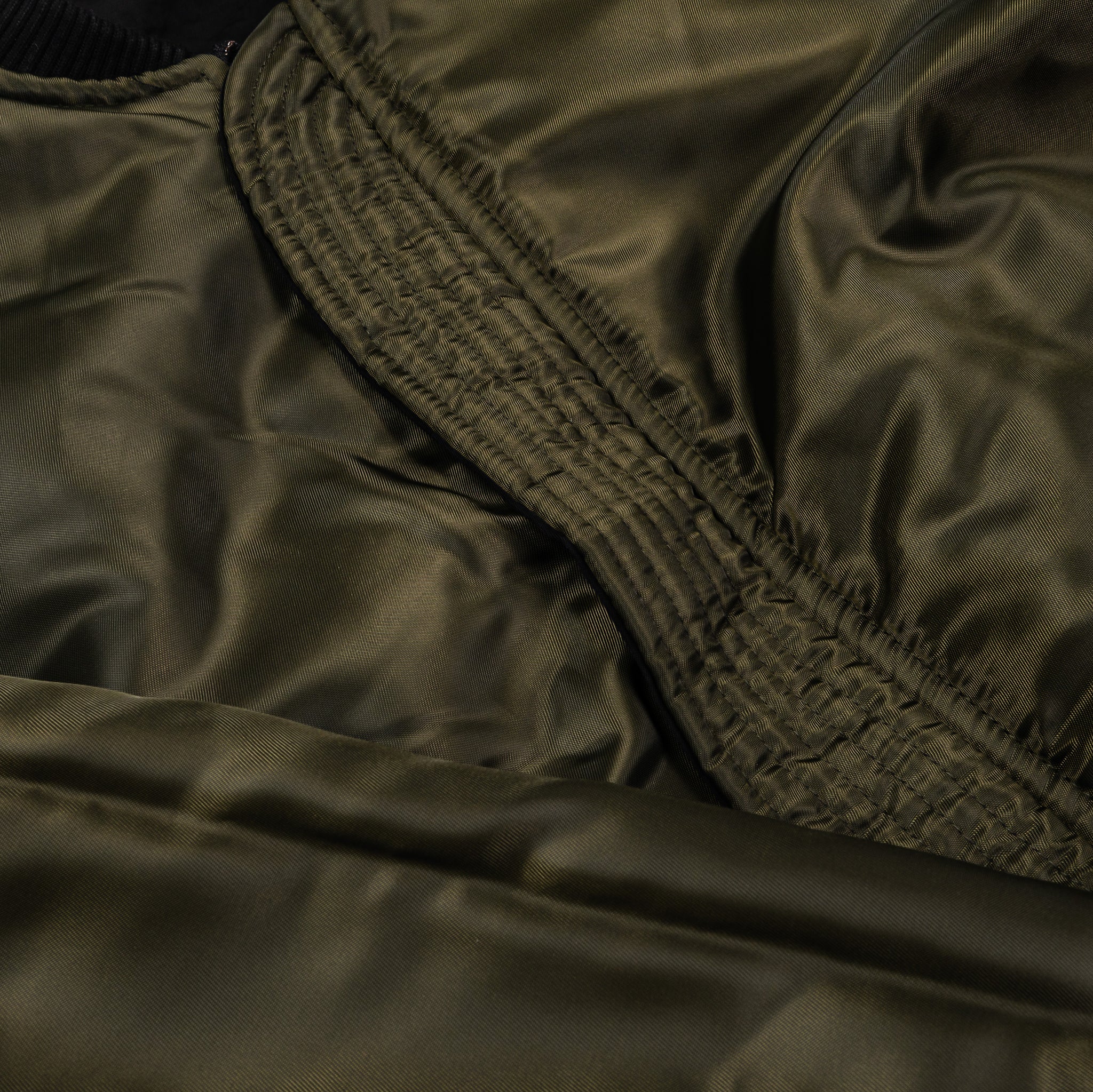 Maison Article Reversible Bomber Mens Jacket Black Green MANB101 