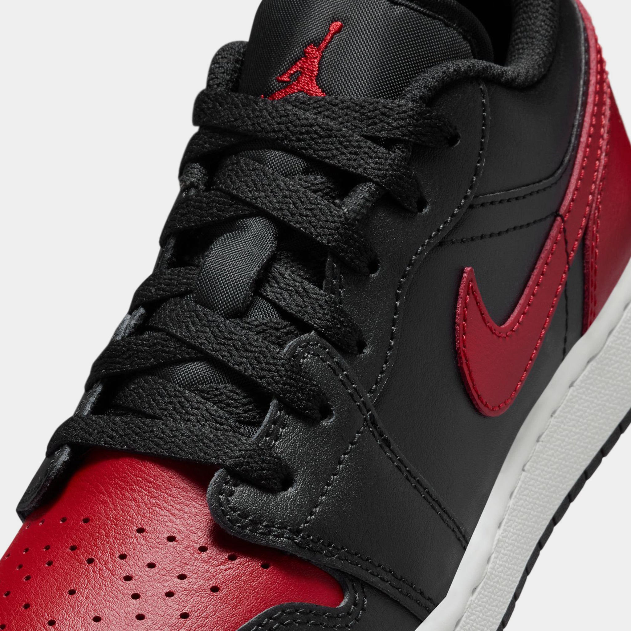 Jordan Air Jordan 1 Low Grade School Basketball Shoes Black 