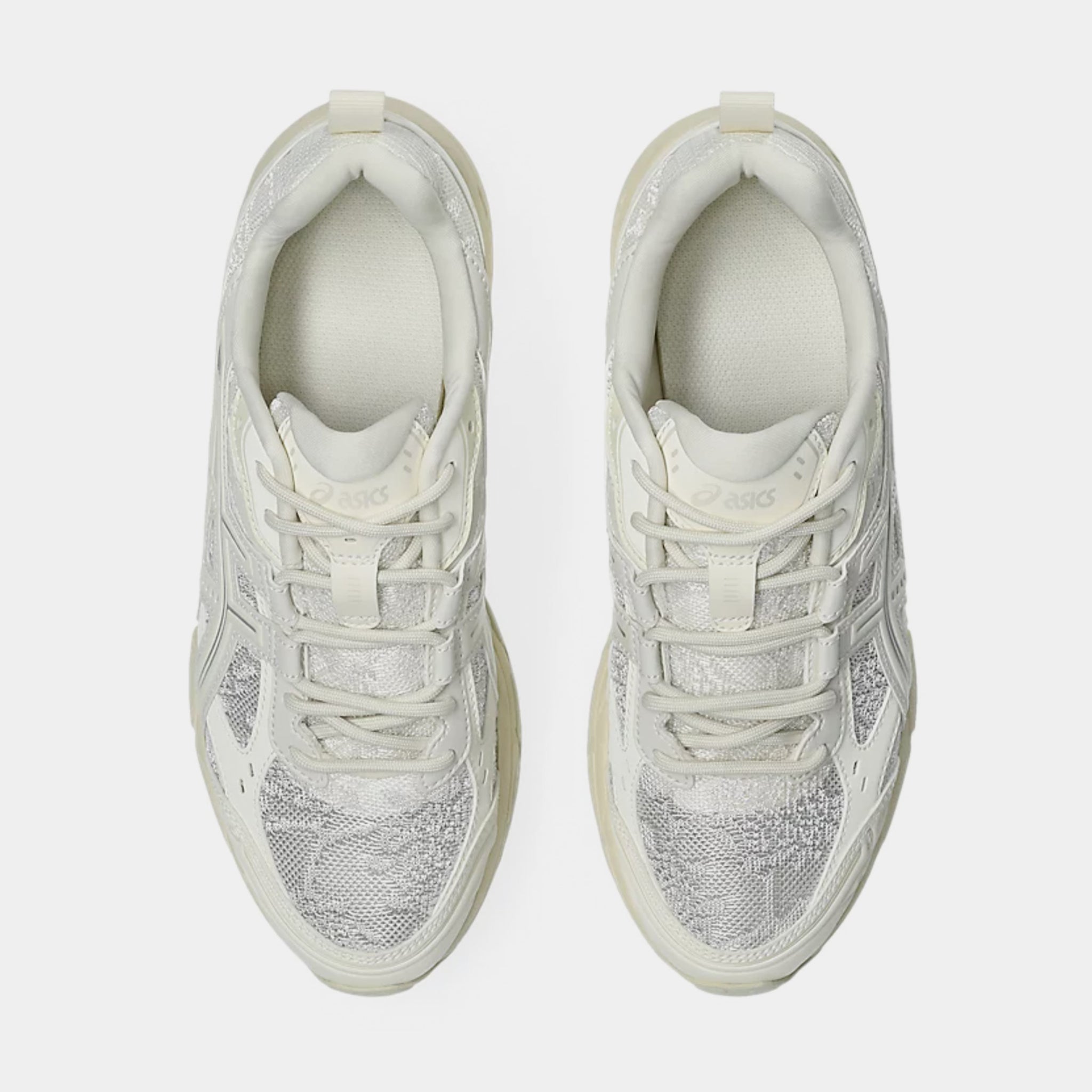 ASICS Gel Nunobiki Mens Running Shoes Cream Pure Silver 1203A597