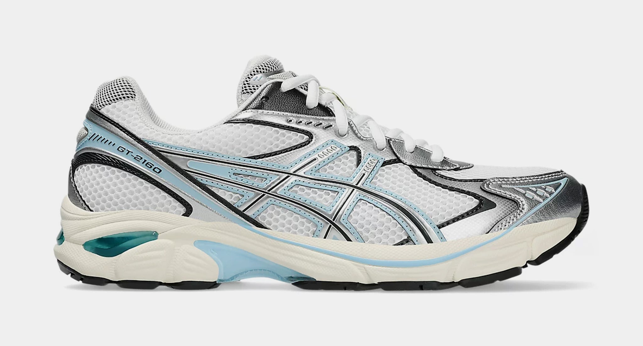 ASICS GT-2160 Pure Silver Mens Running Shoes White Pure  display picture 1