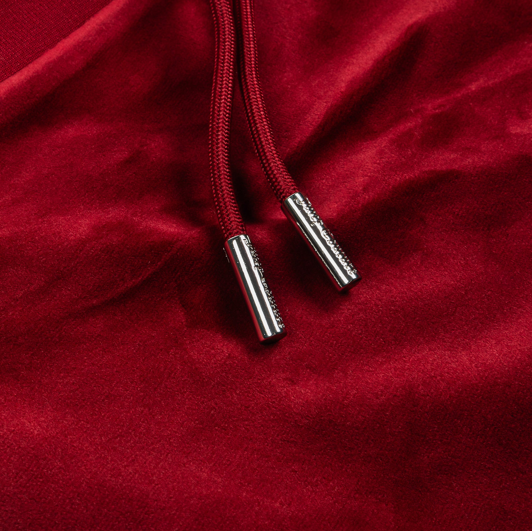 Juicy Couture OG Big Bling Velour Track Womens Pants Red Dahlia