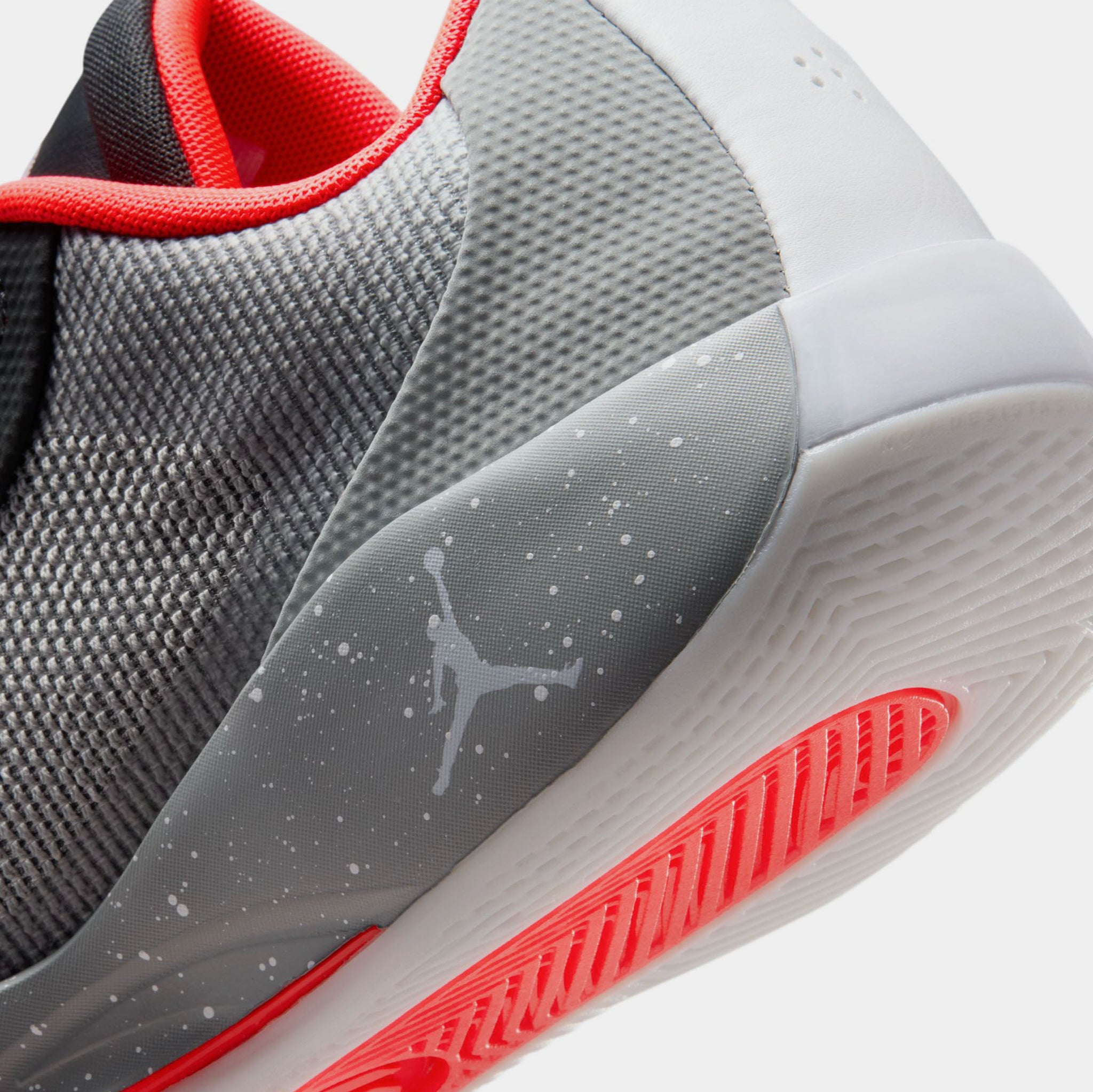 red and grey basketball shoes