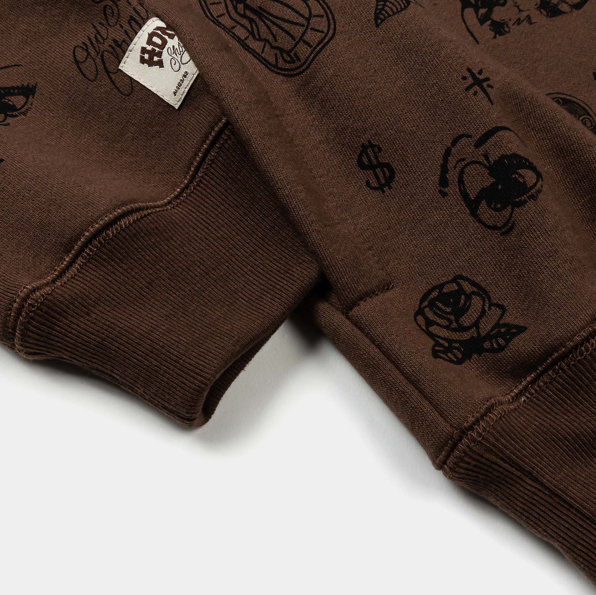 Shoe Palace SP x Homies All Over Print Zip Up Fleece Mens Hoodie