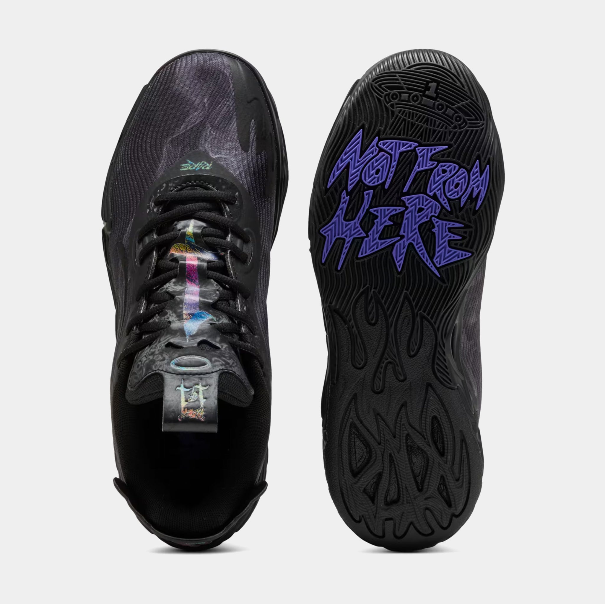 PUMA MB.04 Dark Amethyst Mens Basketball Shoes Black Dark 
