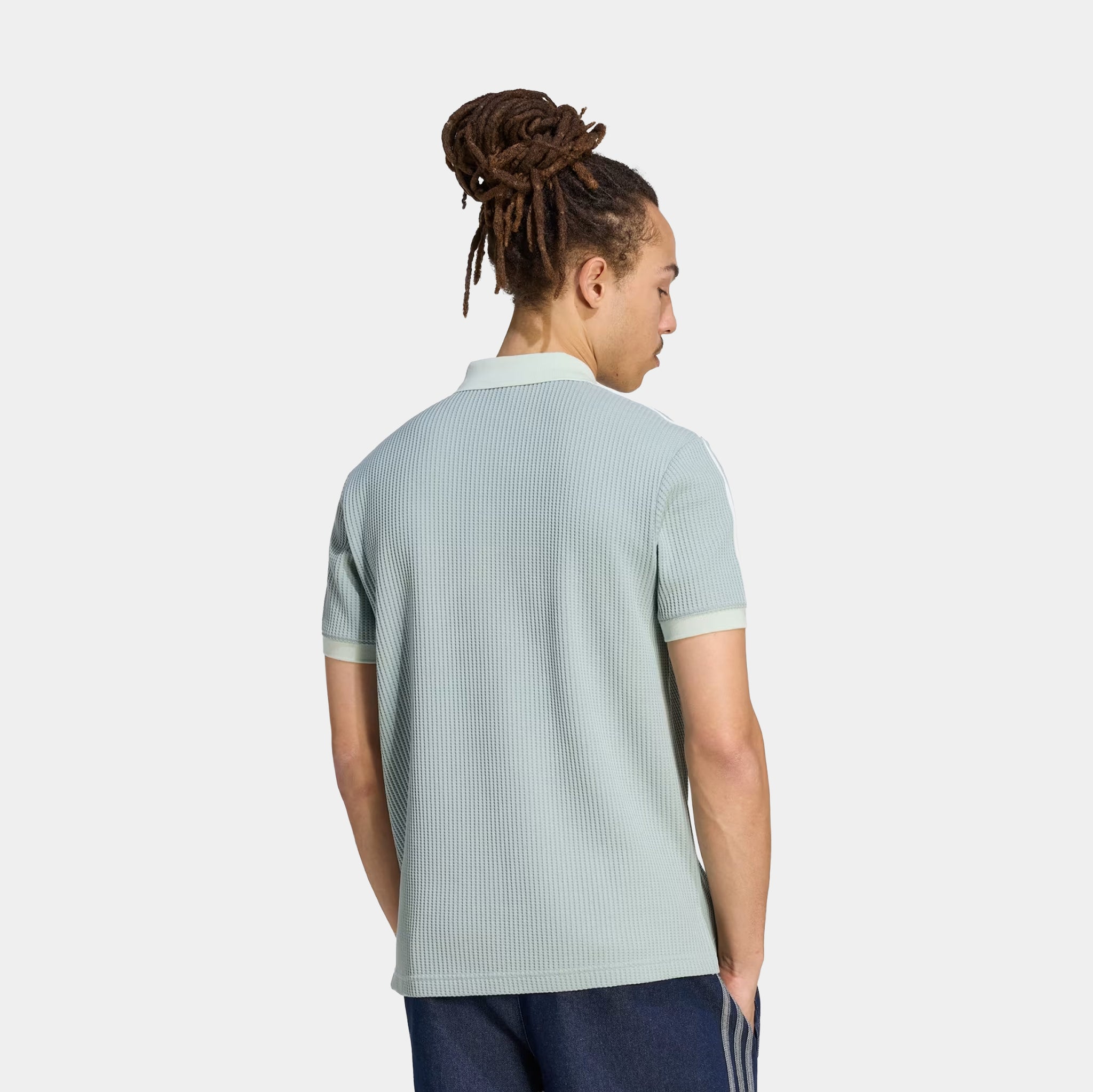 adidas Originals Summer Glow Polo Waffle Knit Mens Short Sleeve