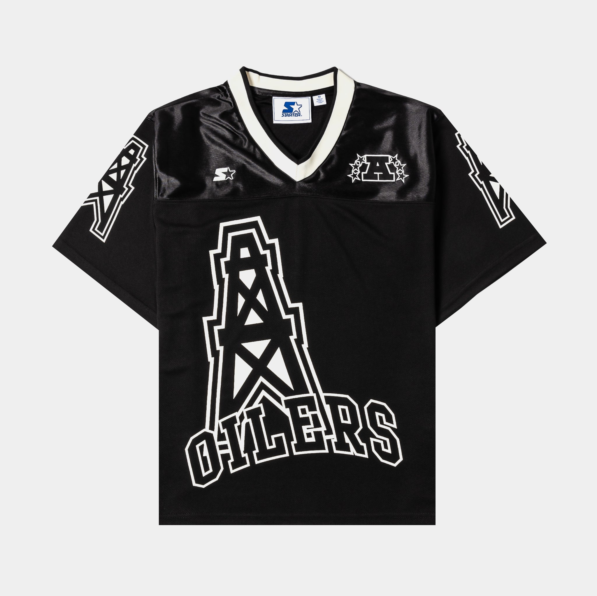 Starter NFL Houston Oilers Mens Jersey Black Cream 6S5LBJ96-OIL
