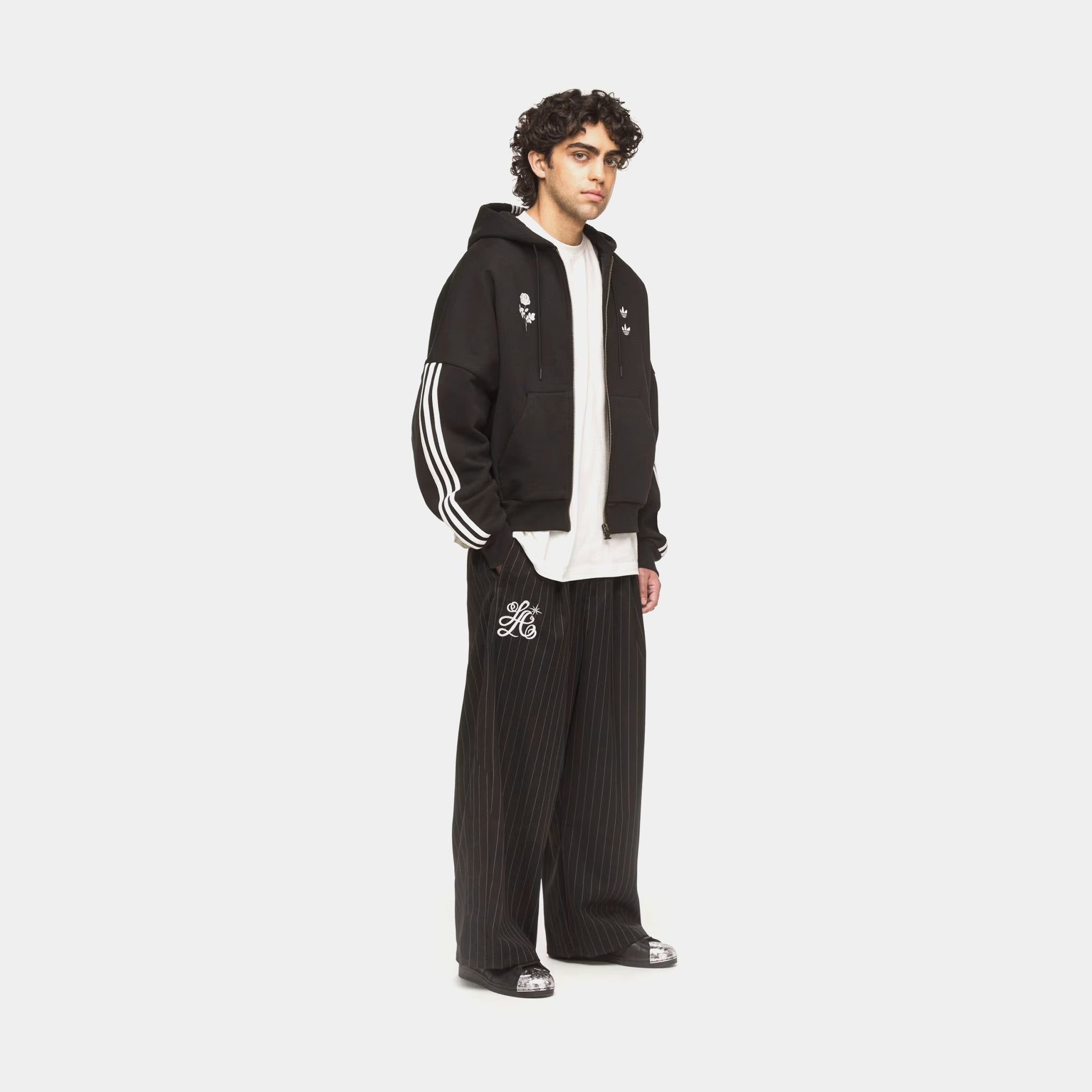 adidas Chavarria LA Full Zip Mens Hoodie Black KR8680 – Shoe Palace