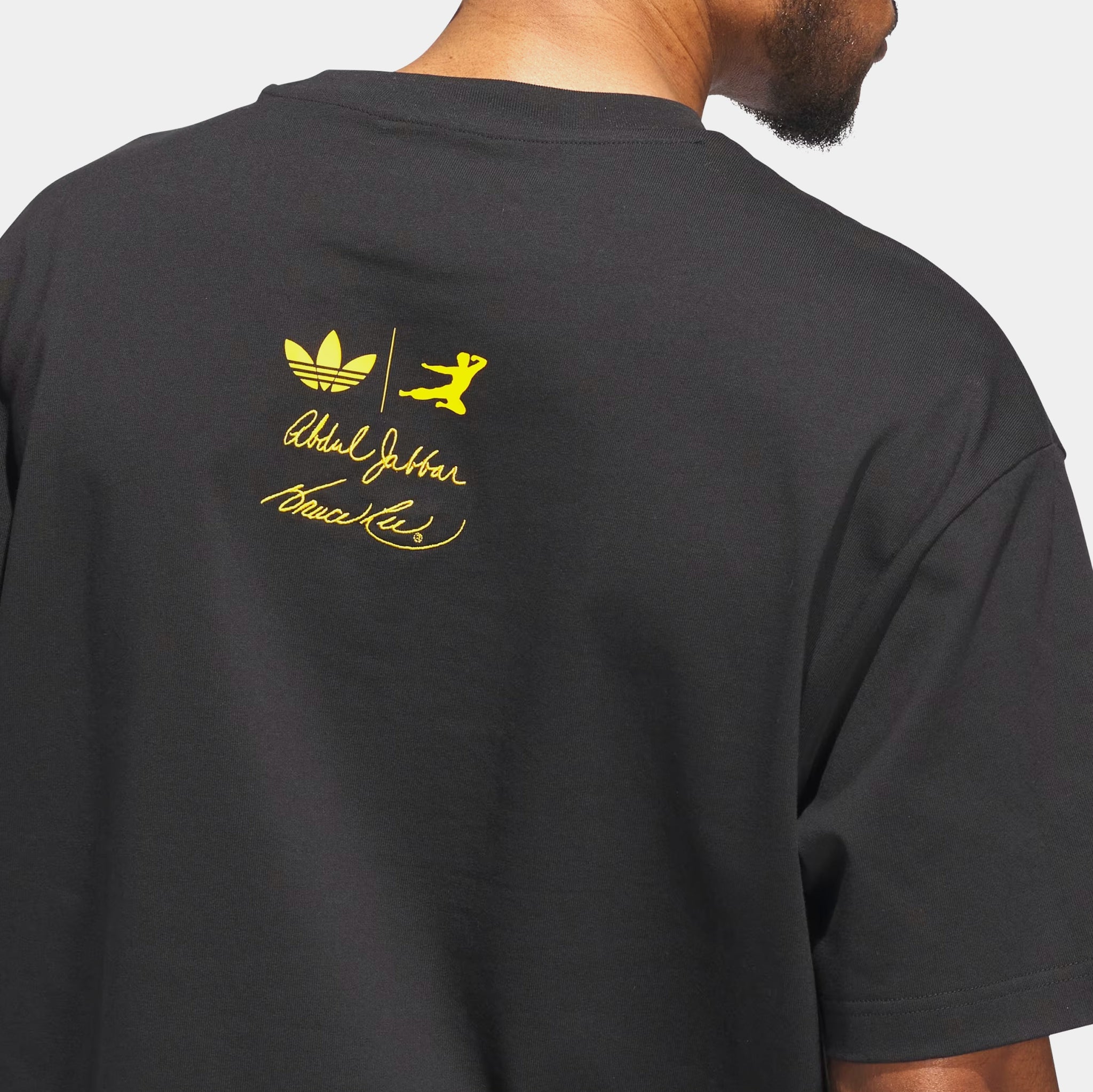 adidas Bruce Lee Icon Mens Short Sleeve Shirt Black White JZ7911 
