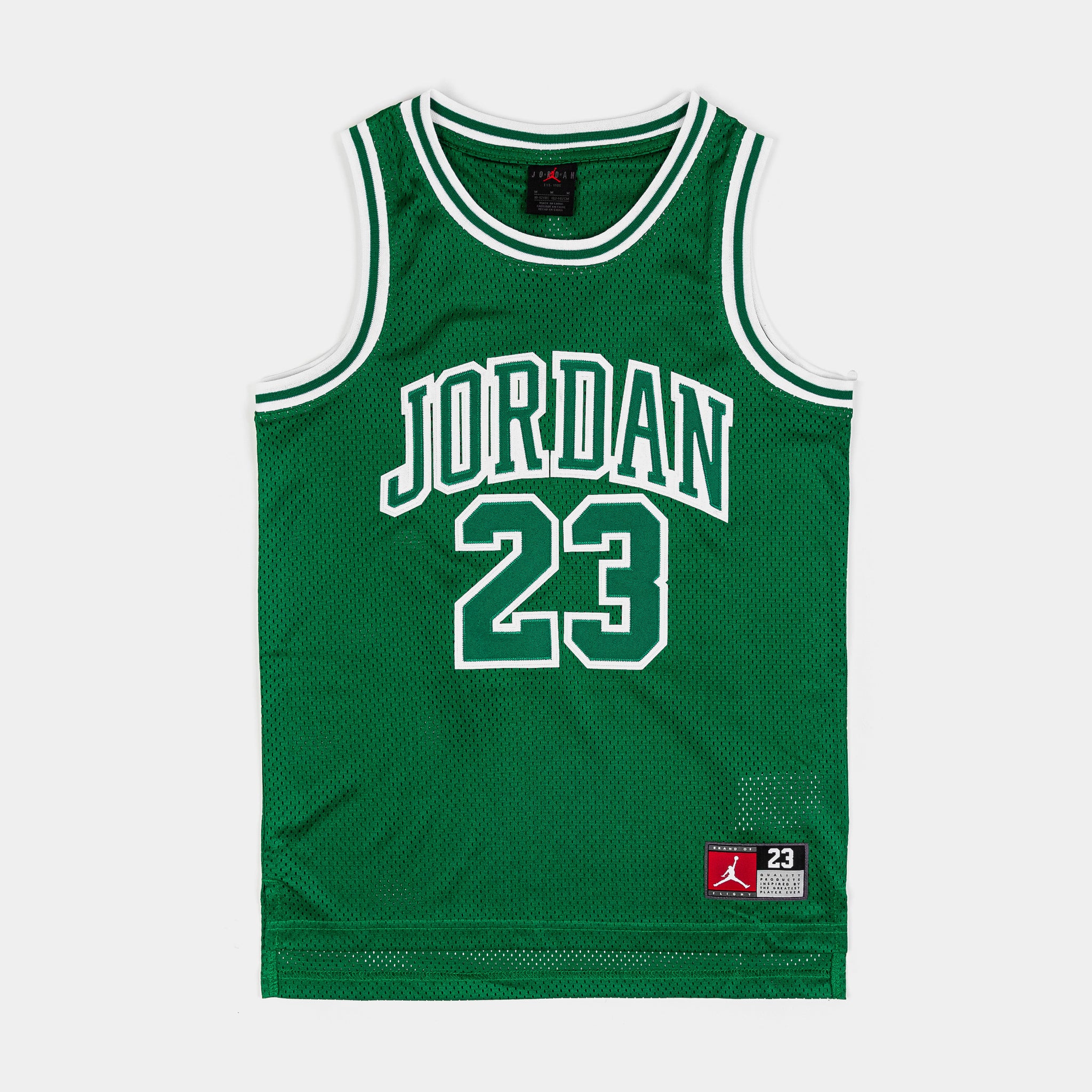 Jordan JDN 23 Grade School Jersey Green White 95A773-E1P – Shoe Palace