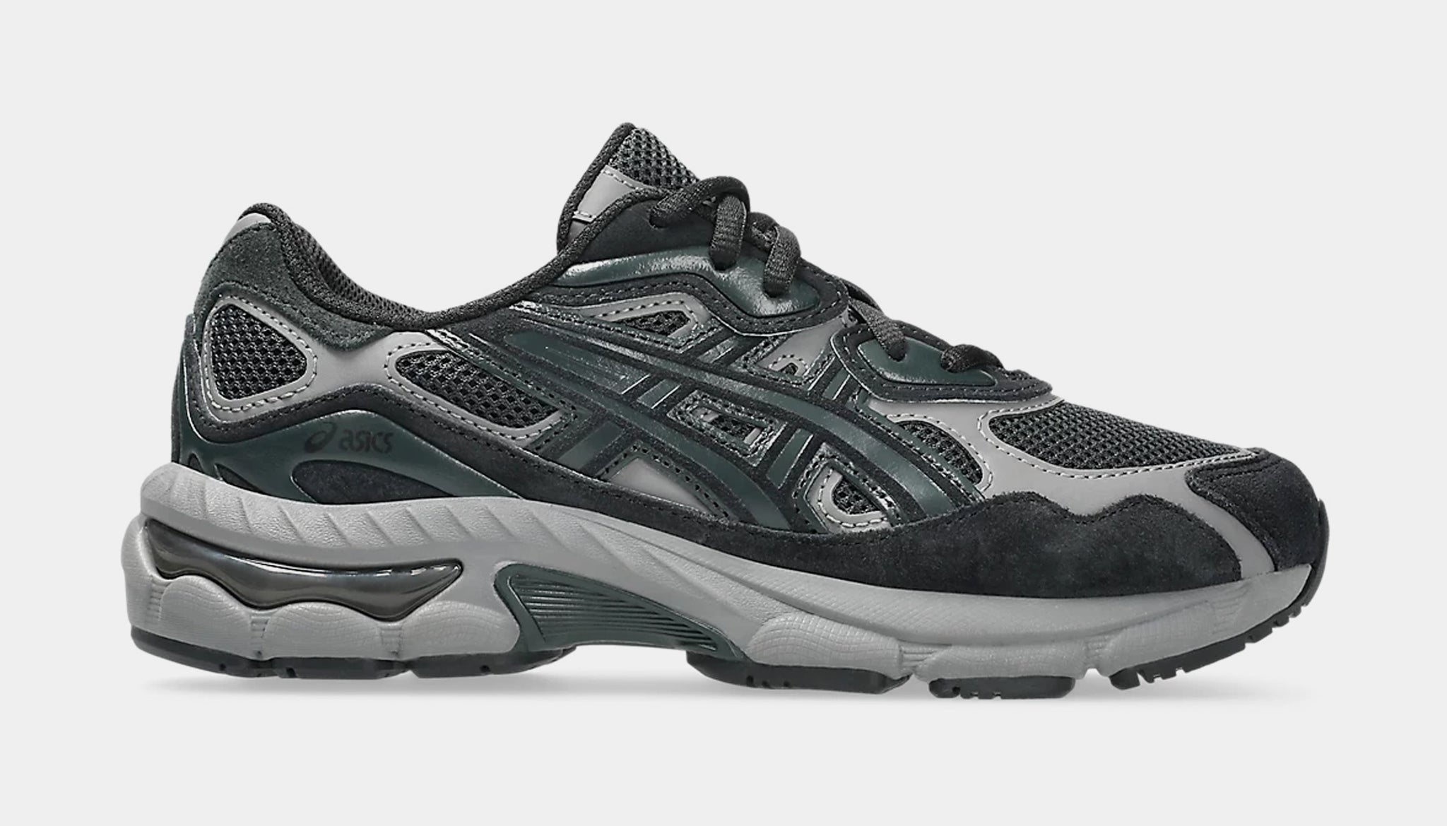 ASICS Gel NYC Grade School Running Shoes Graphite Grey Black