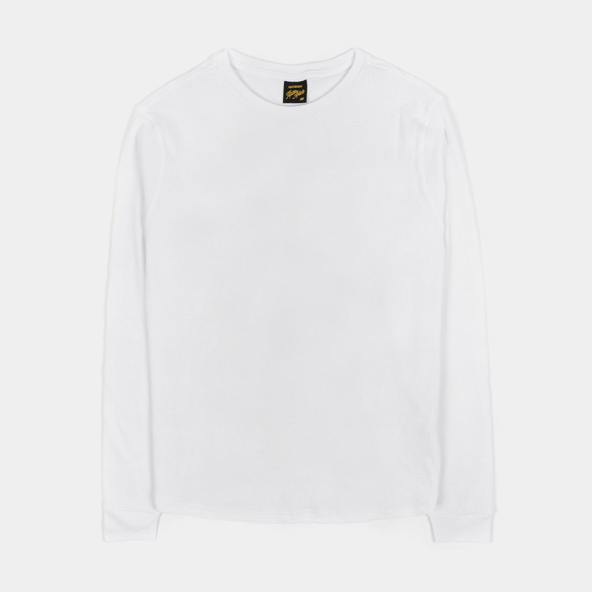 Maison Article Premium Thermal Mens Long Sleeve Shirt White