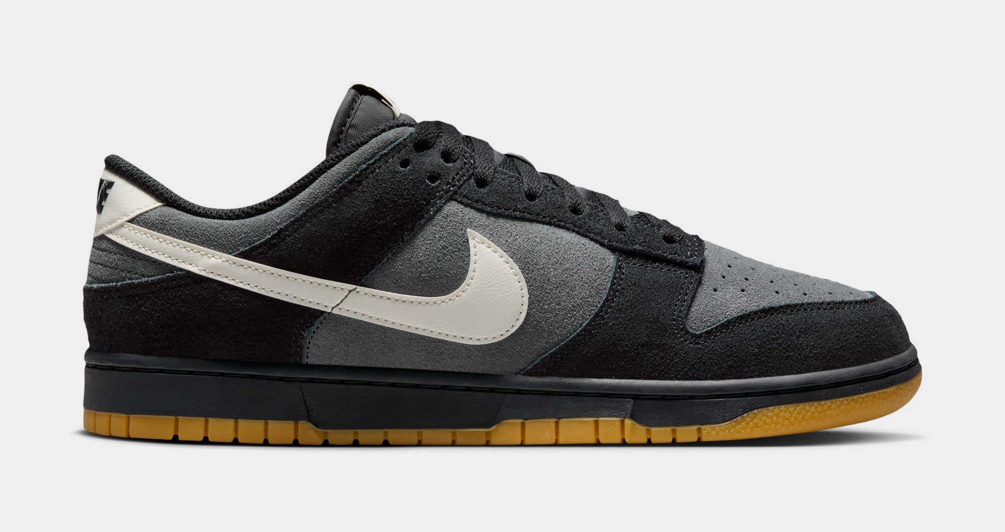 Nike Dunk Low Mens Lifestyle Shoes Black Grey Gum HQ1931-001
