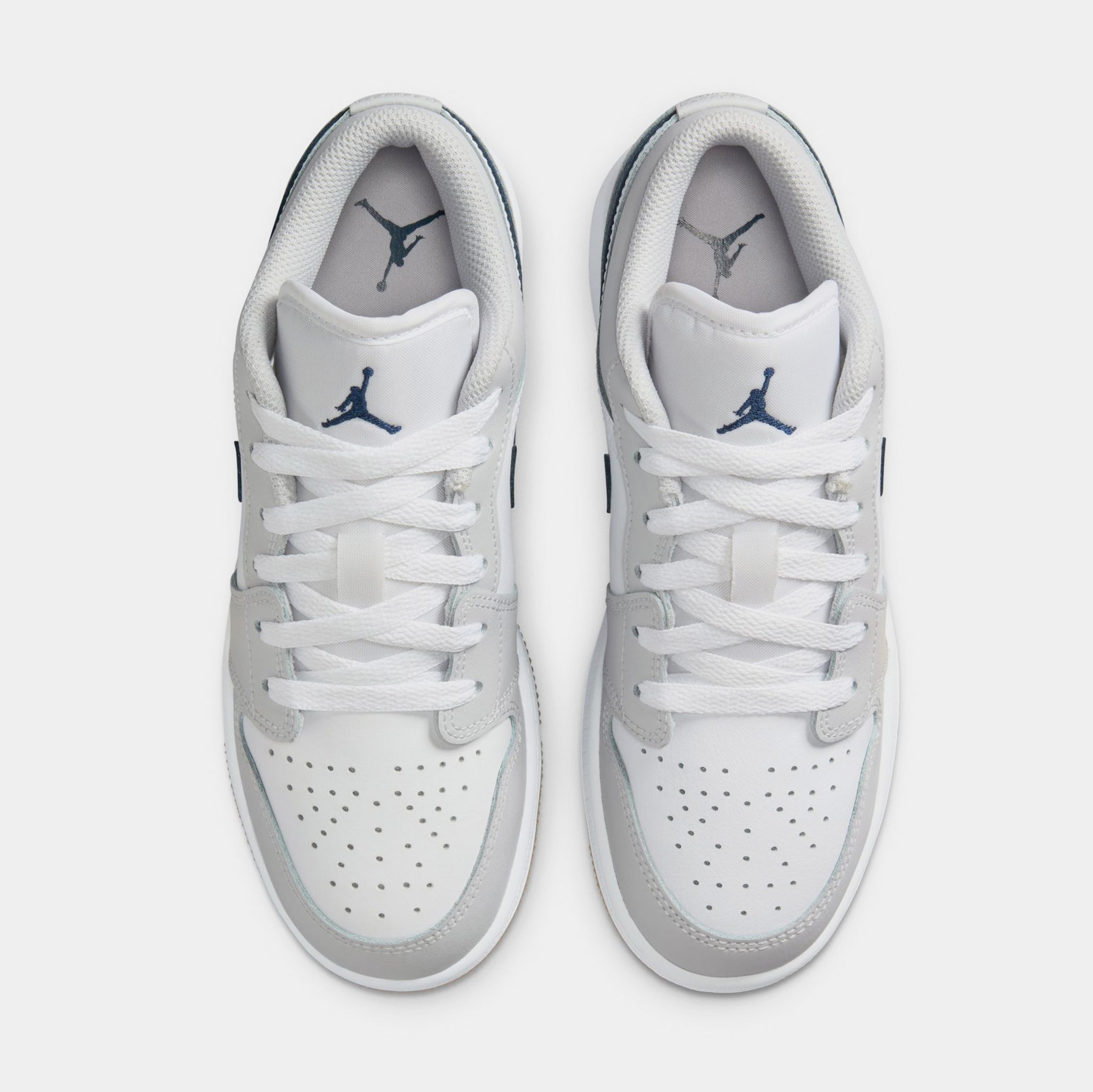Jordan Air Jordan 1 Low Grade School Basketball Shoes White