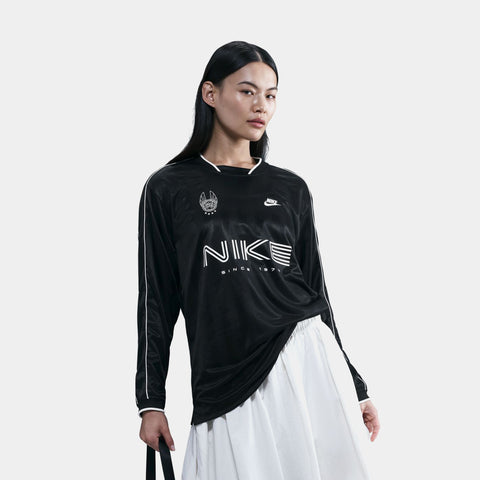 Nike NSW Since 1972 Long Sleeve Womens Jersey Black Grey IM7452