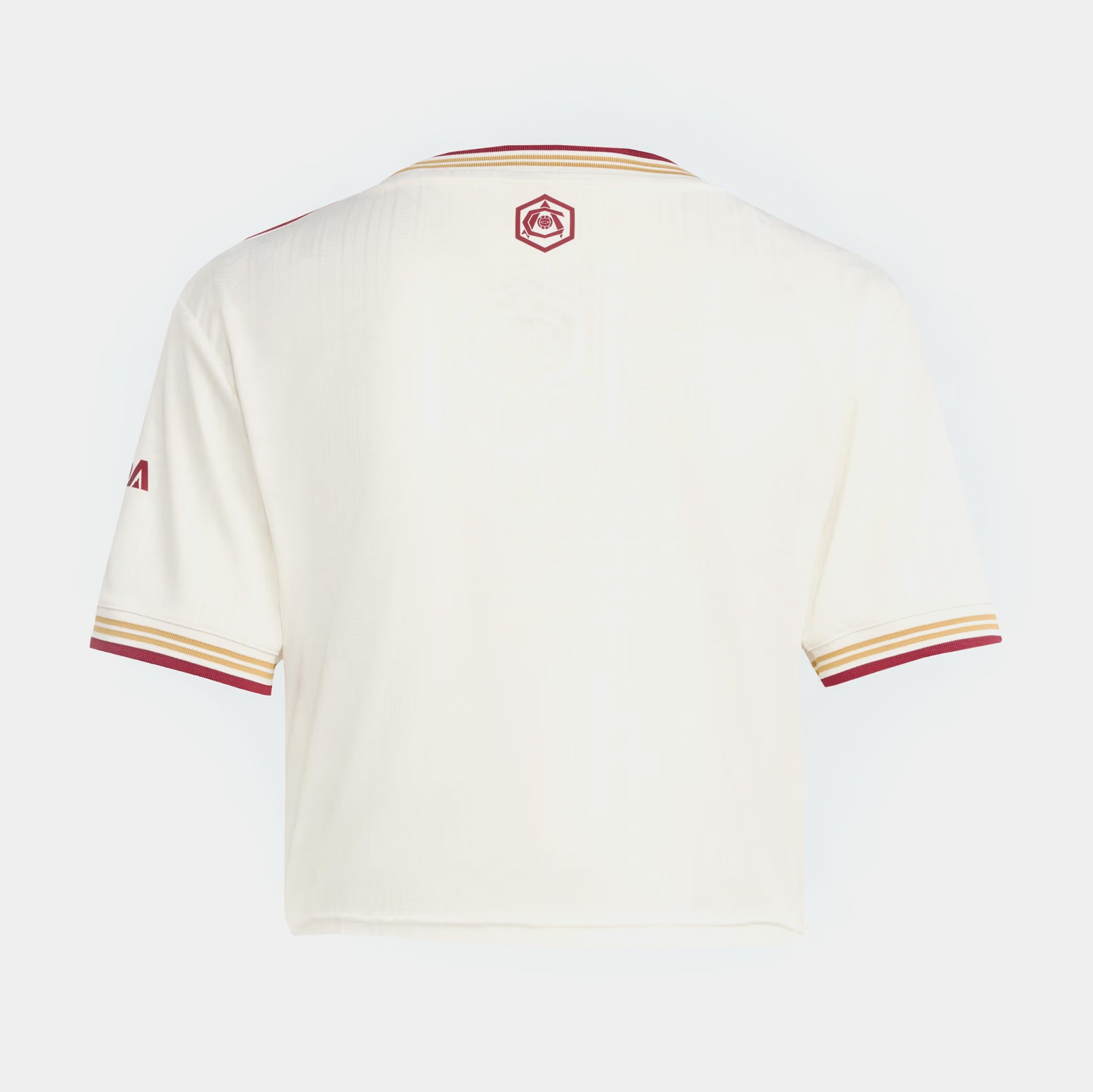 adidas AFC Cropped 3 Stripes Womens Jersey Cloud White Team Coll