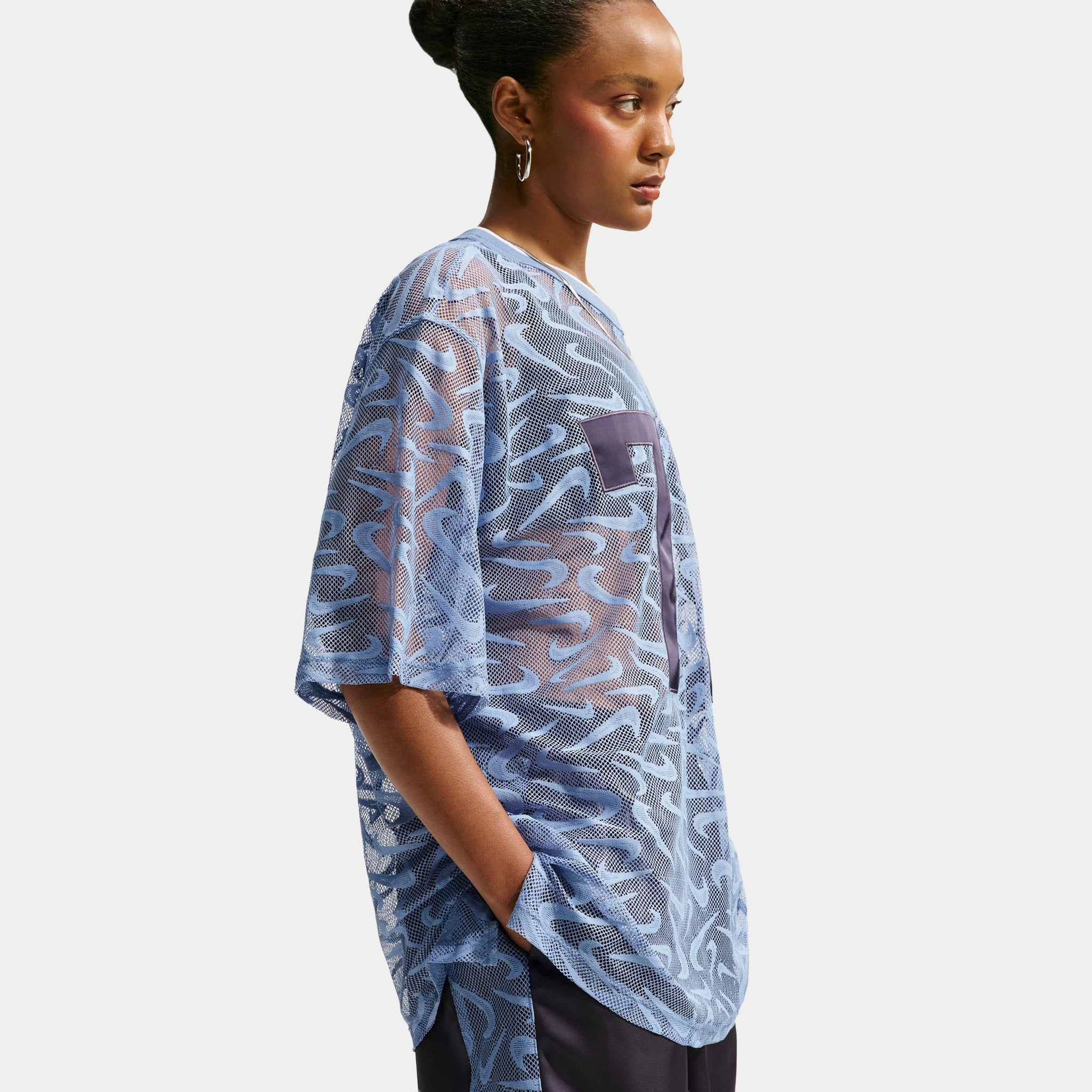 Nike Sportswear Chill Lace Oversized Womens Jersey Work Blue