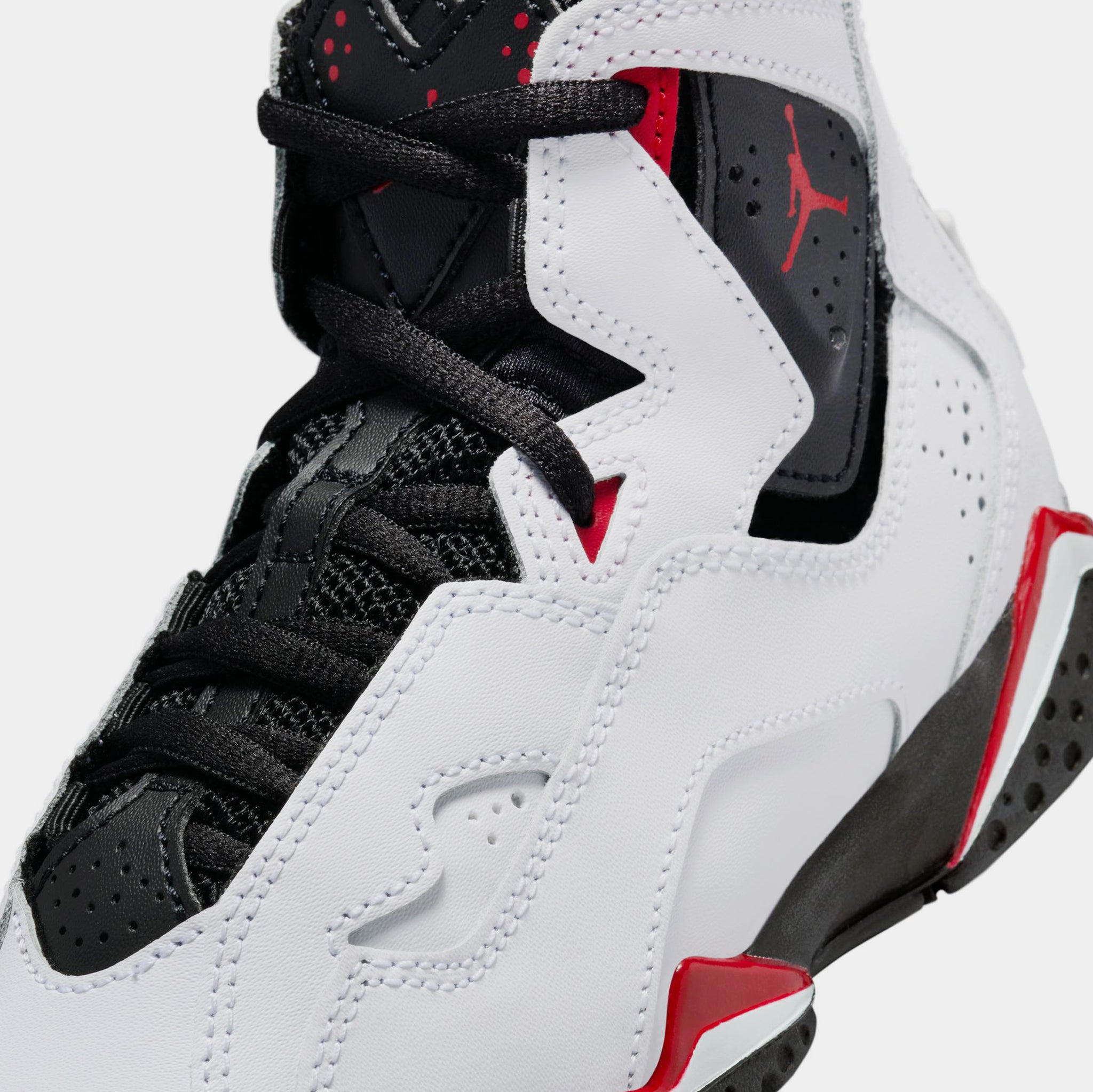 Jordan True Flight Preschool Basketball Shoes White Black 343796