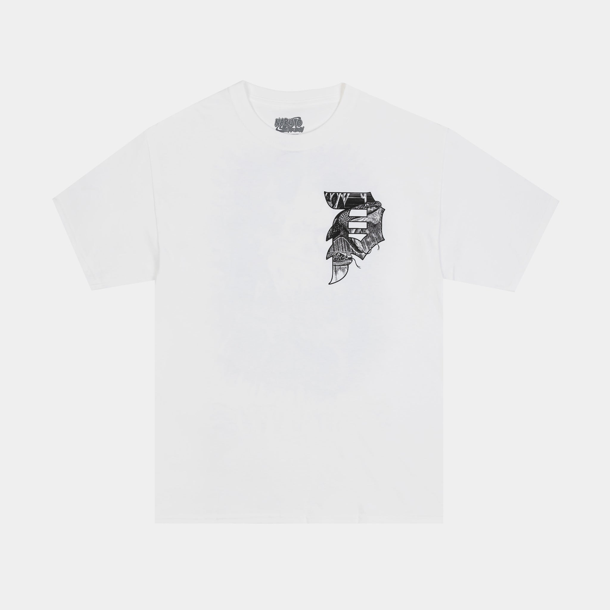 Primitive Snake Graphic Mens Short Sleeve Shirt White Black 