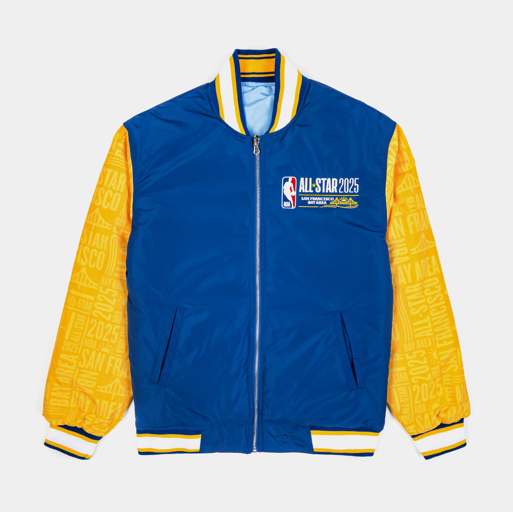 JH Distributors NBA All Star 2025 Reversible Mens Jacket Blue 