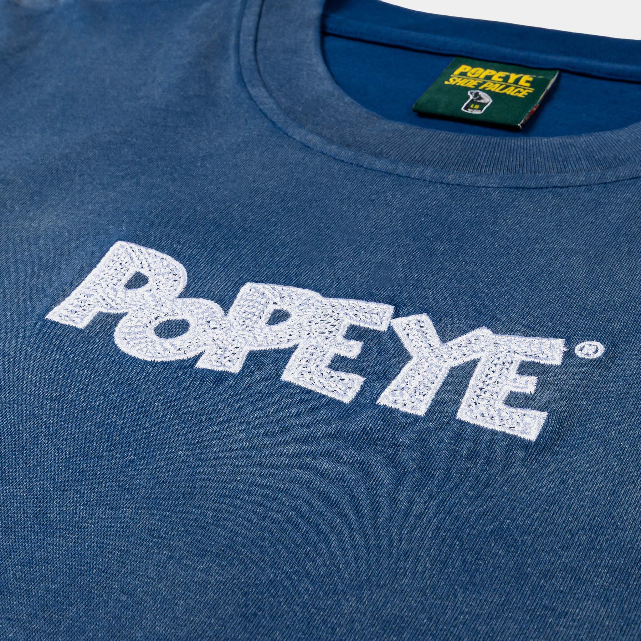 SP x Popeye POW! Mens Short Sleeve Shirt Navy White POPLT106