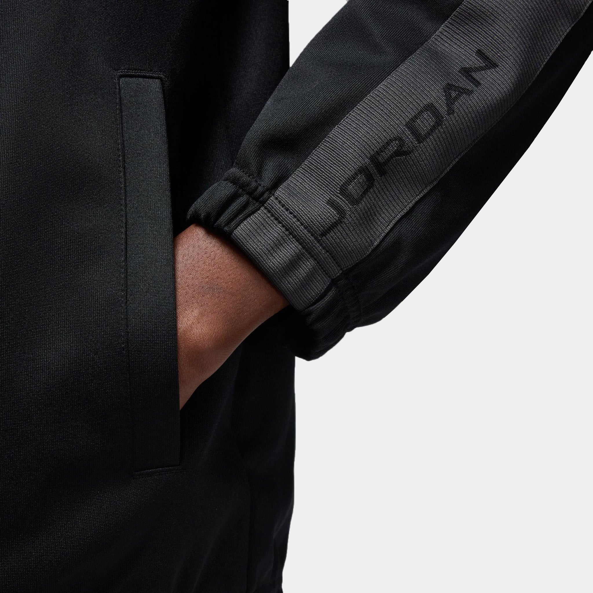 Jordan Essentials Zip Up Track Mens Jacket Black Anthracite HF9339