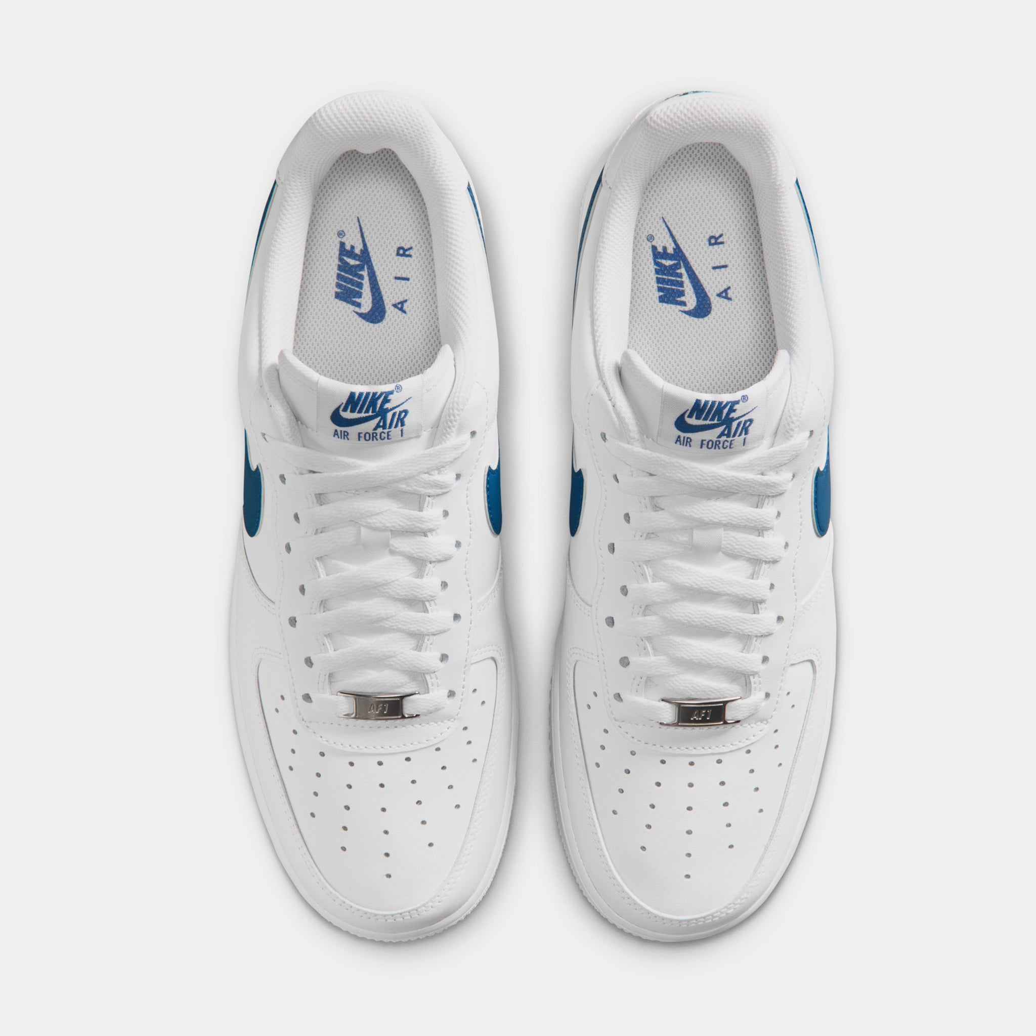 靴 NIKE AIR FORCE 1 '07 FJ4146-123 Nike Air Force 1 '07 Mens Basketball Shoes White White Court Blue