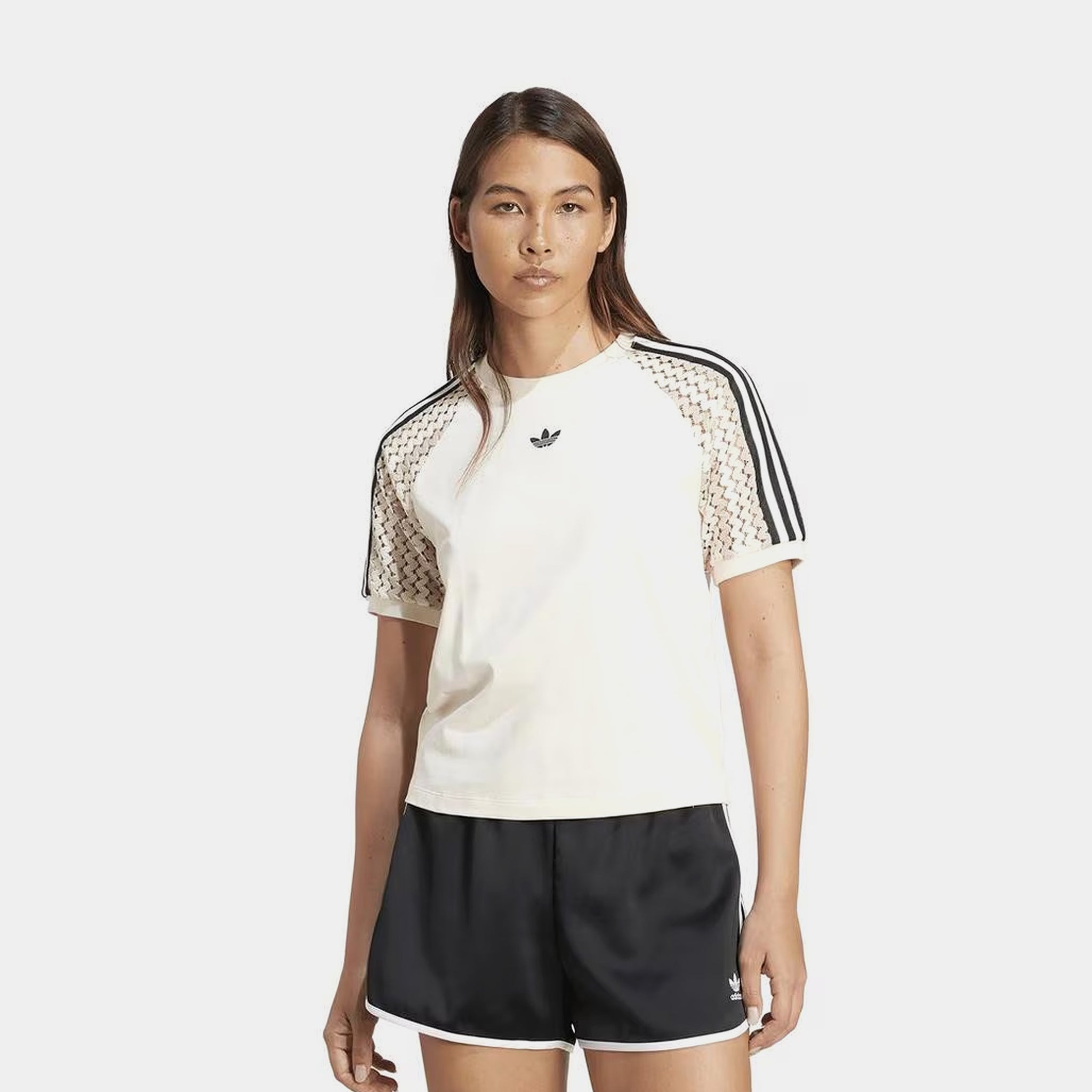 adidas Summer Glow Cali 3 Stripes Womens Short Sleeve Shirt Wonder ...