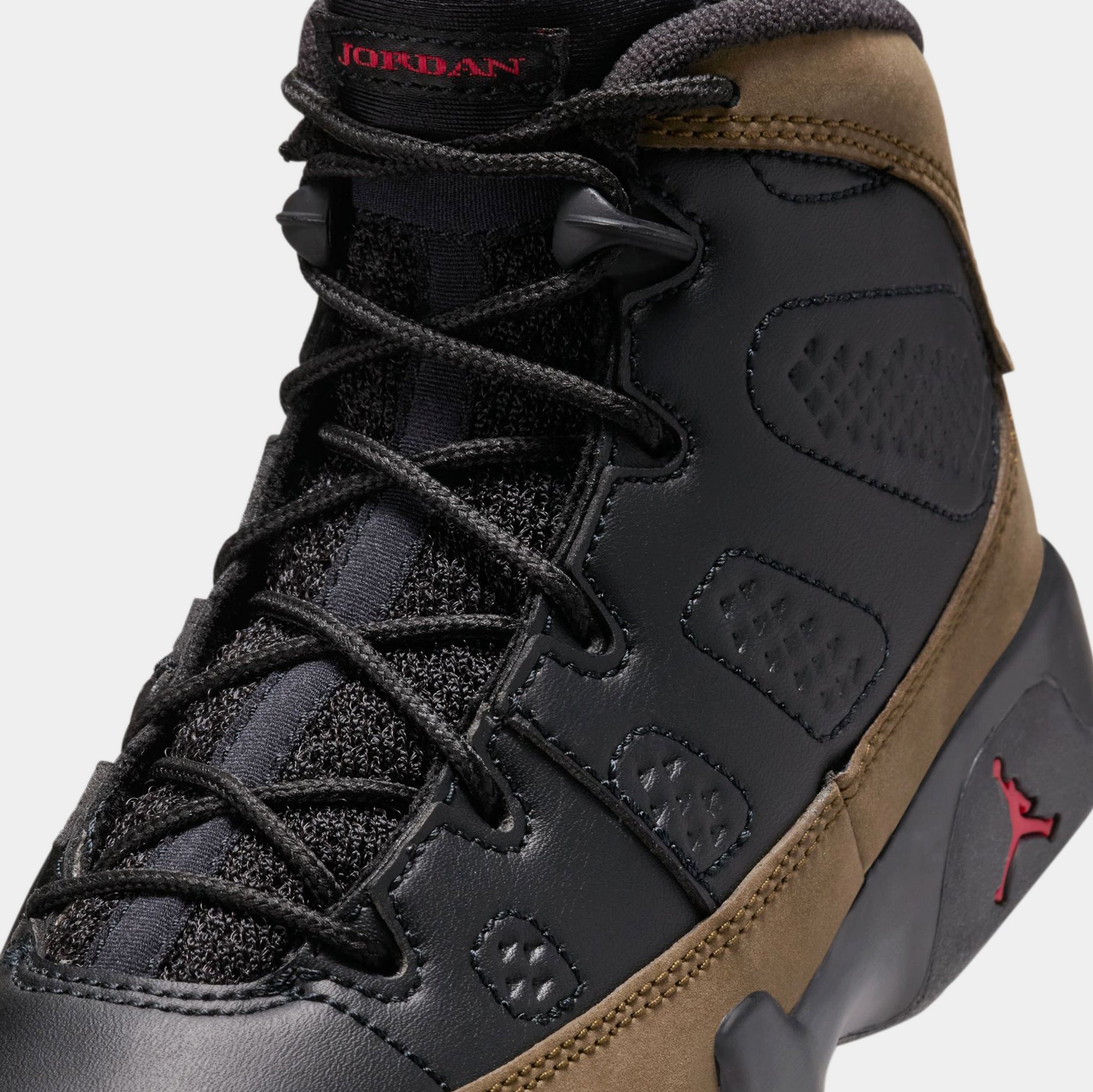 Jordan Air Jordan 9 Retro Olive Preschool Lifestyle Shoes Black 